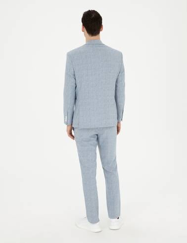 Açık Mavi Slim Fit Takım Elbise