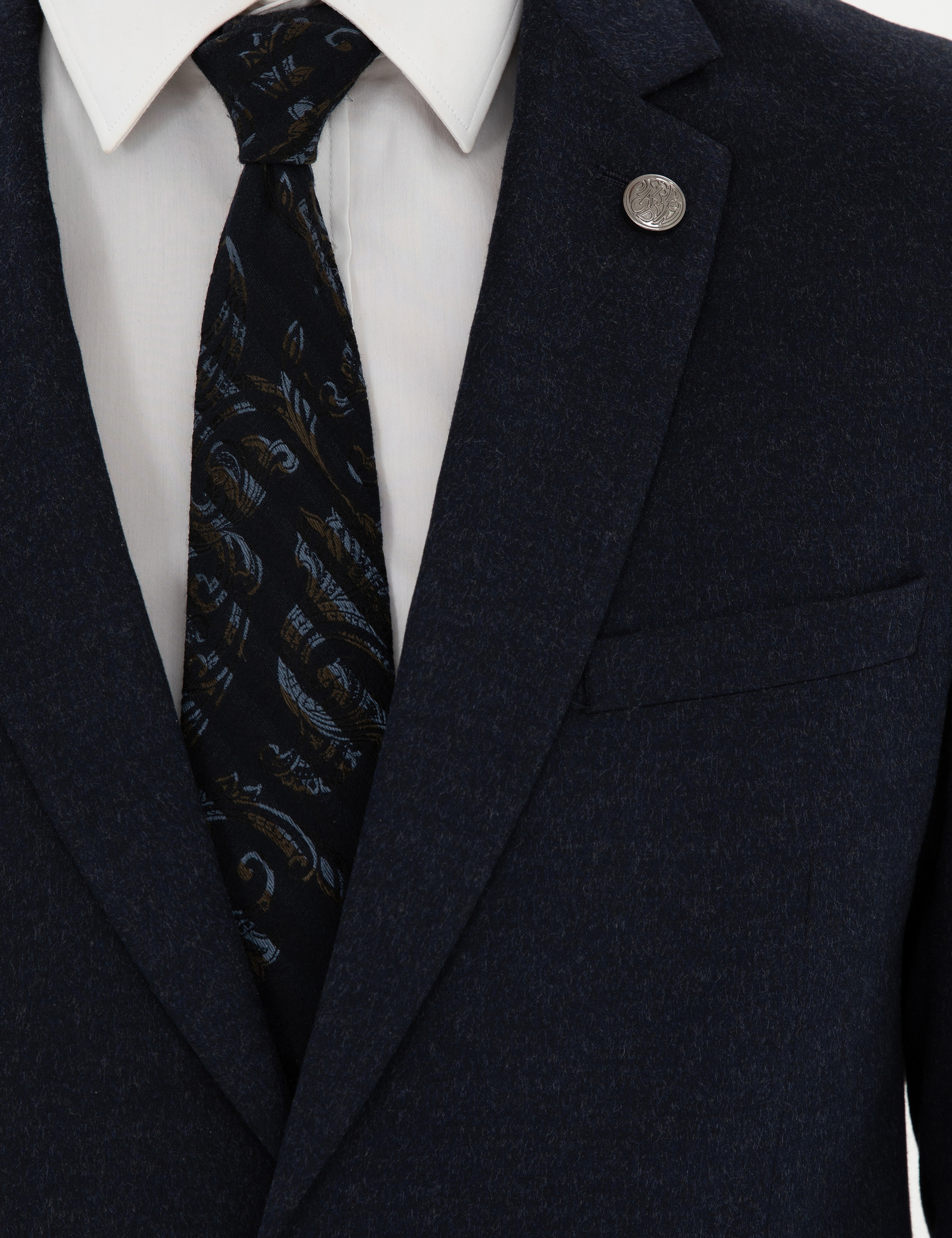 Lacivert Slim Fit Takım Elbise - Image 7