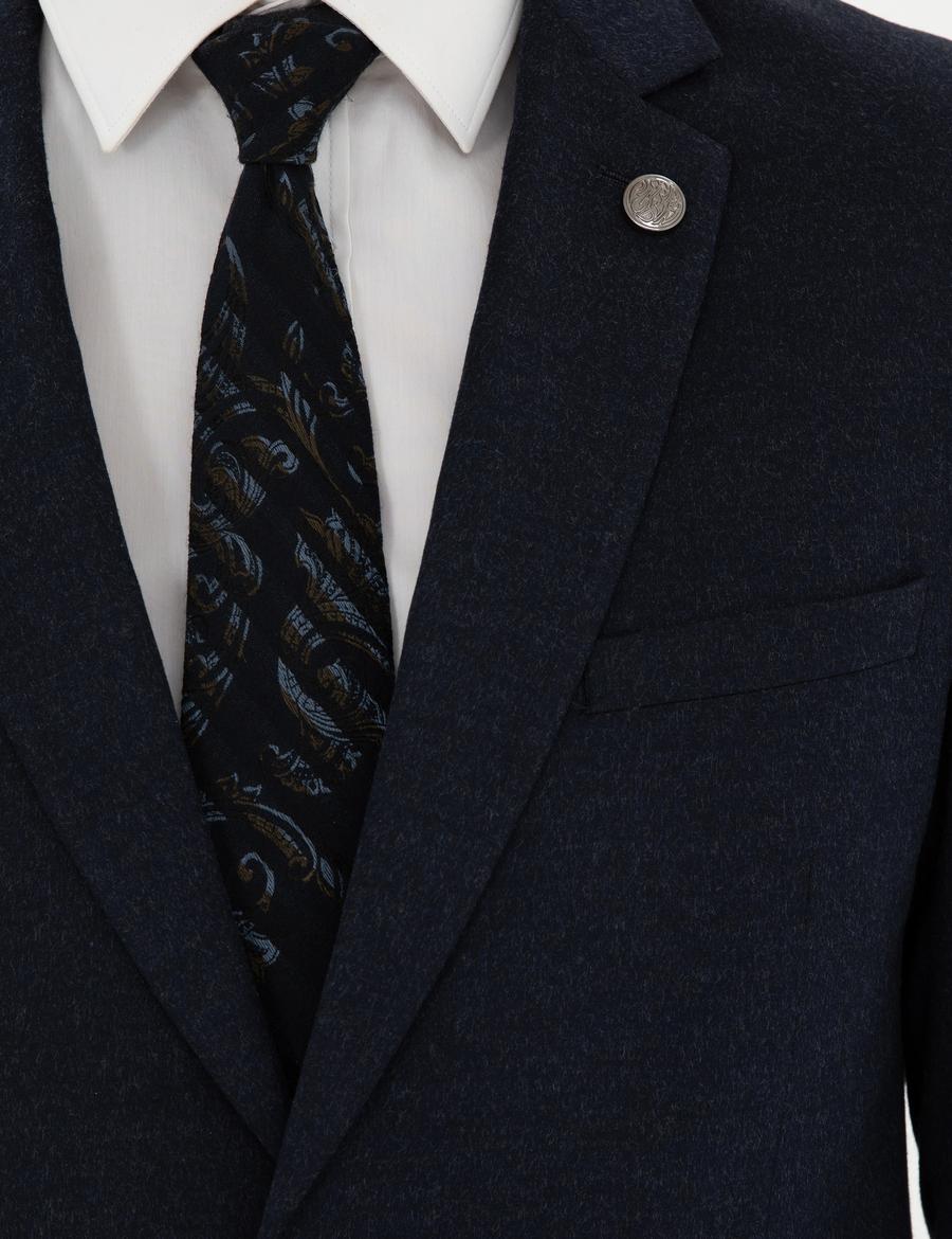 Lacivert Slim Fit Takım Elbise