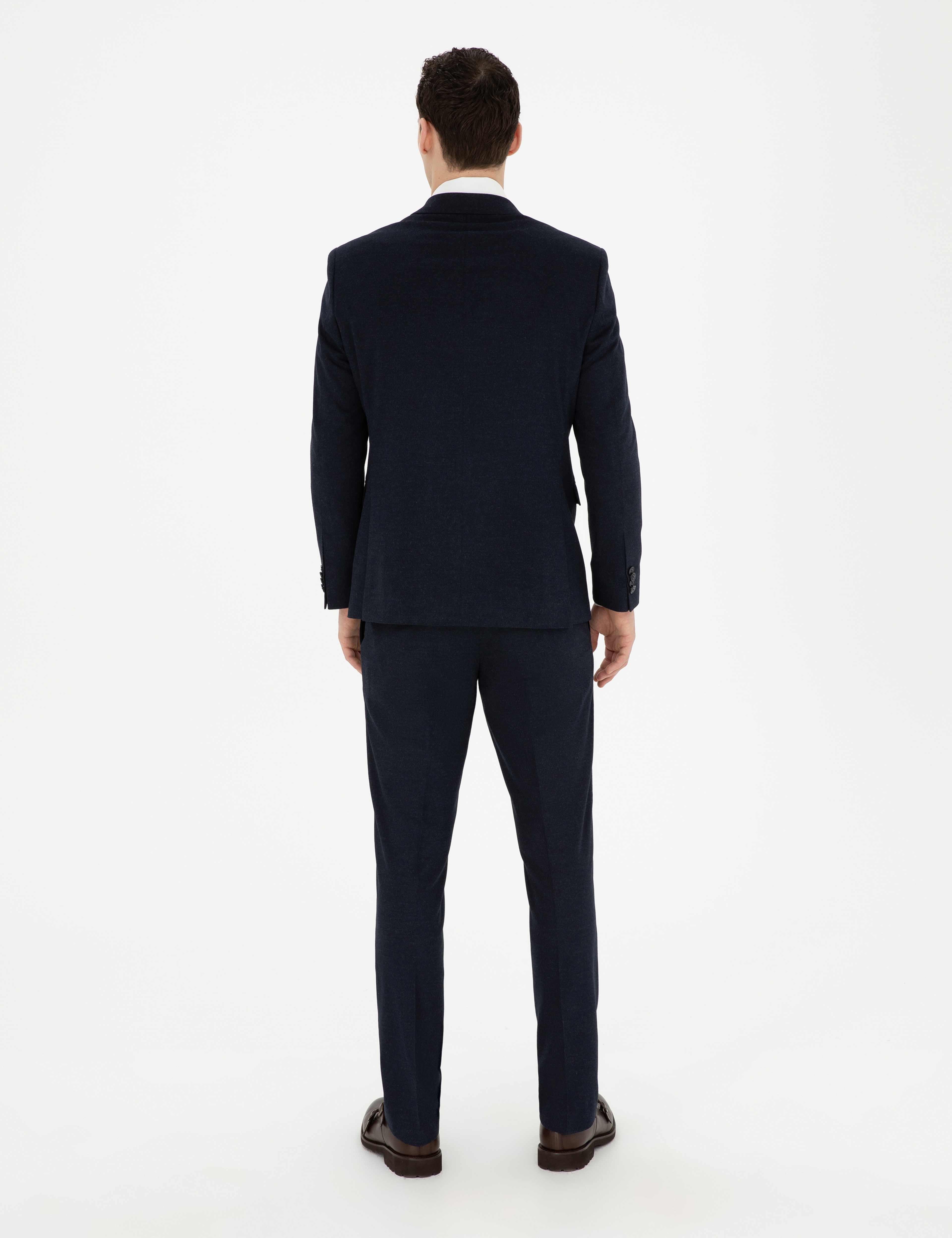 Lacivert Slim Fit Takım Elbise - Image 5