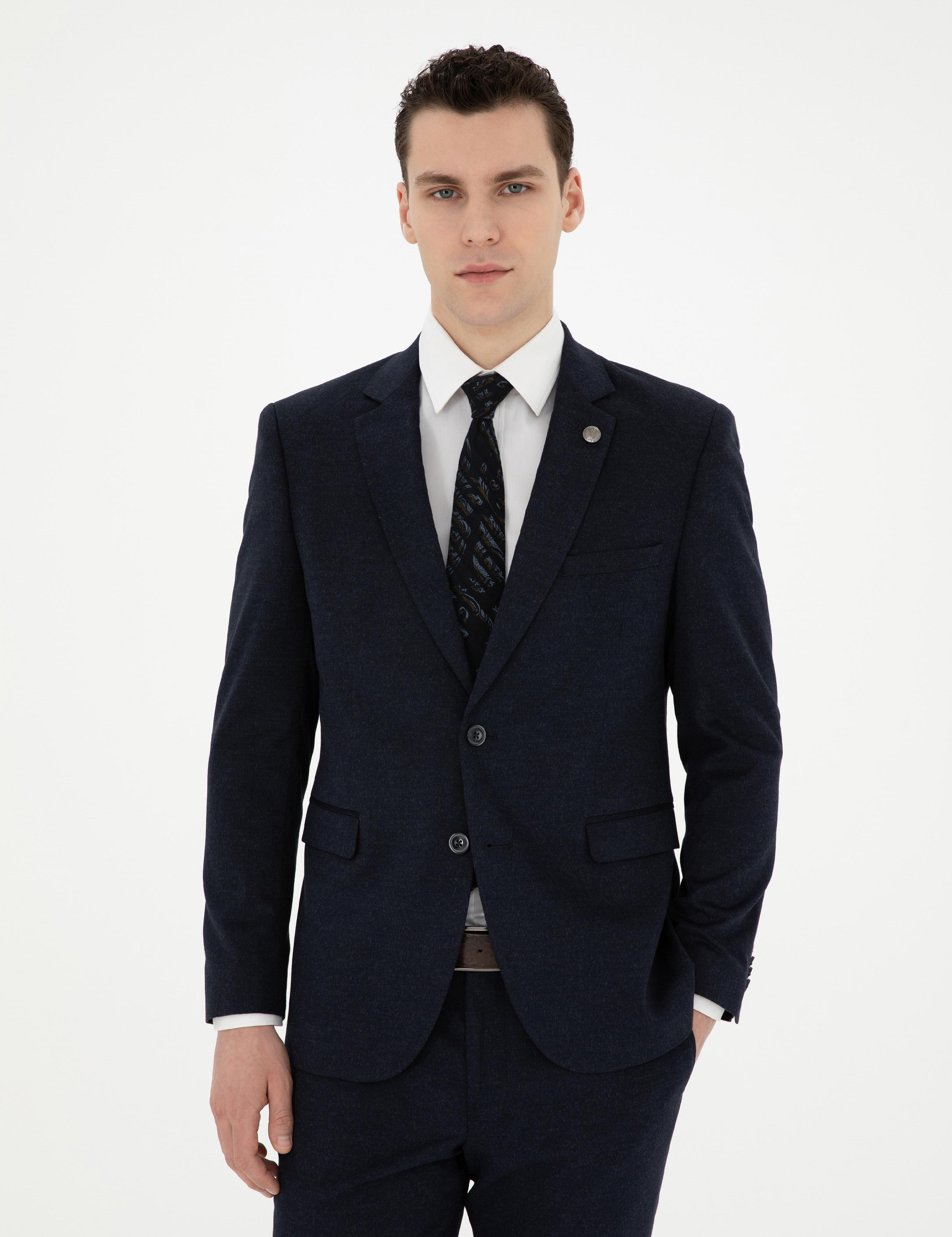 Lacivert Slim Fit Takım Elbise