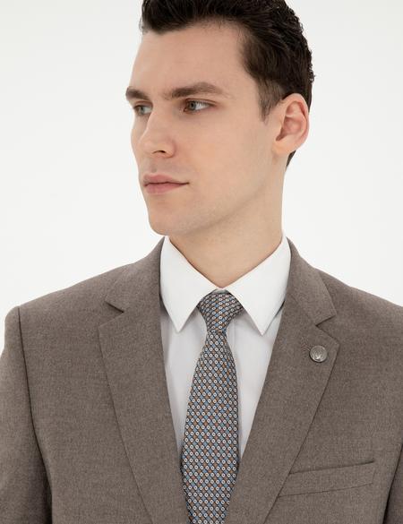 Açık Kahverengi Slim Fit Takım Elbise - 50278891083