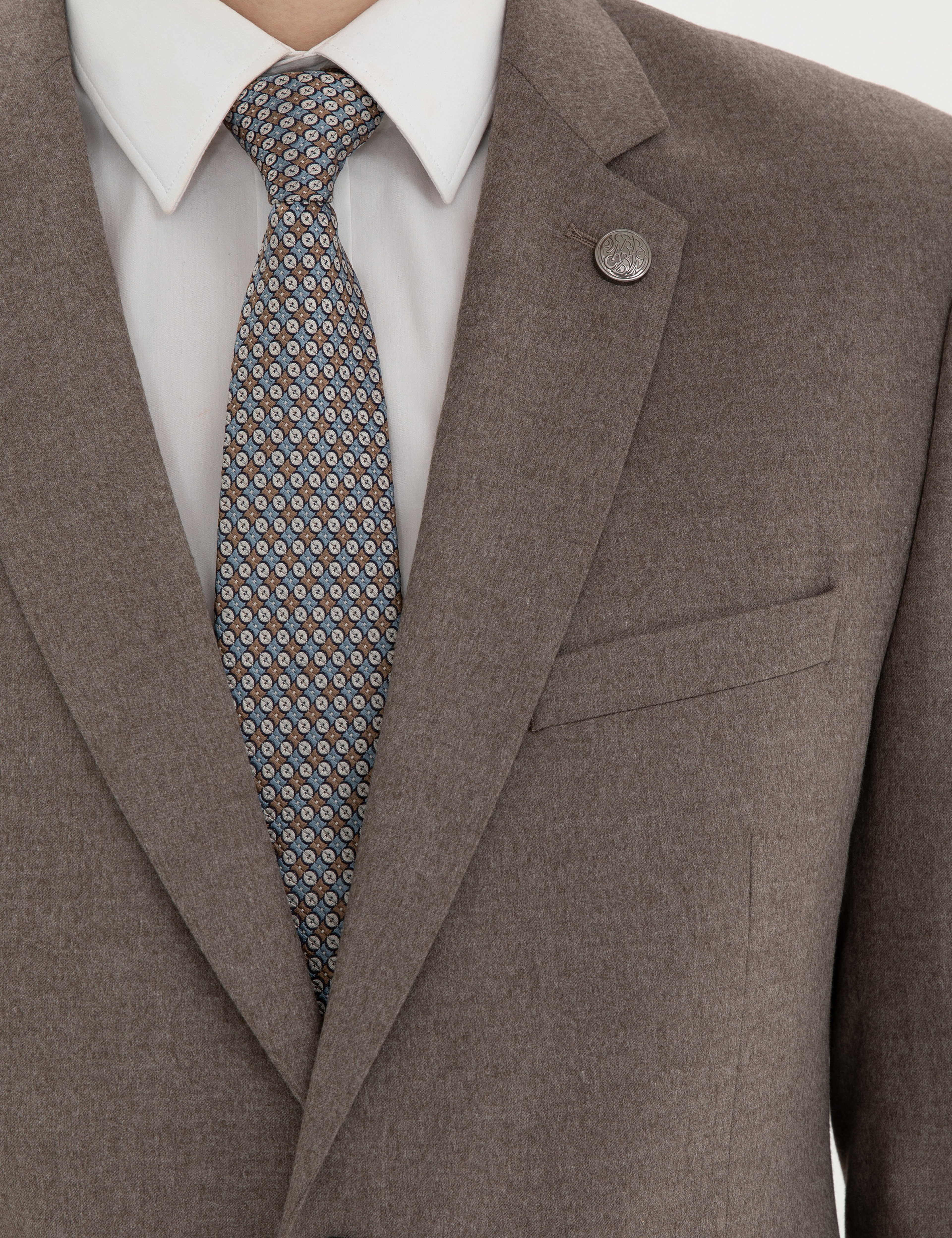 Açık Kahverengi Slim Fit Takım Elbise - Image 7