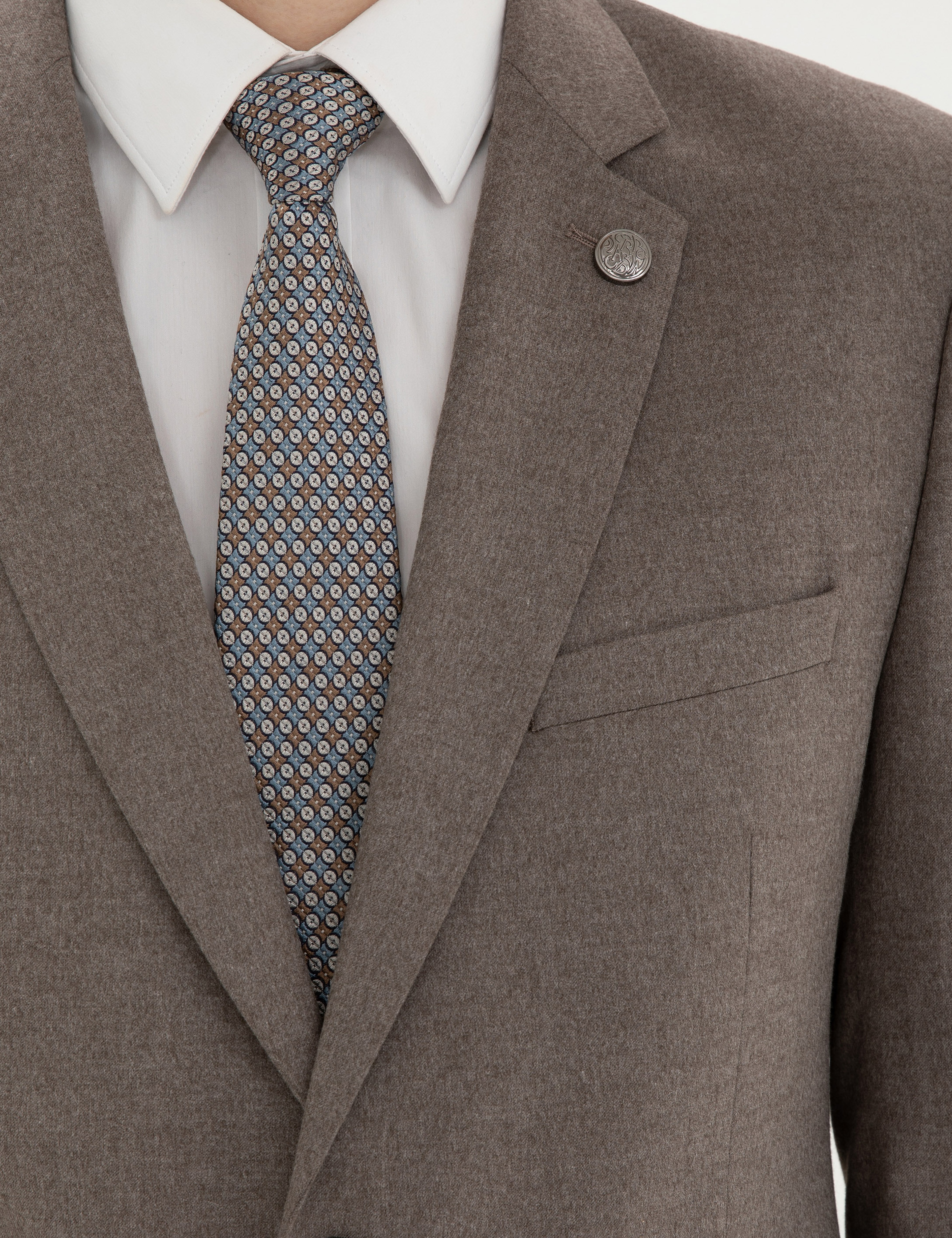 Açık Kahverengi Slim Fit Takım Elbise