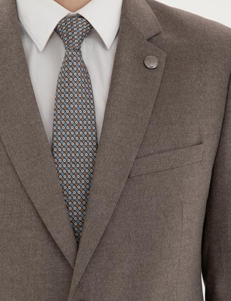 Açık Kahverengi Slim Fit Takım Elbise - 50278891083