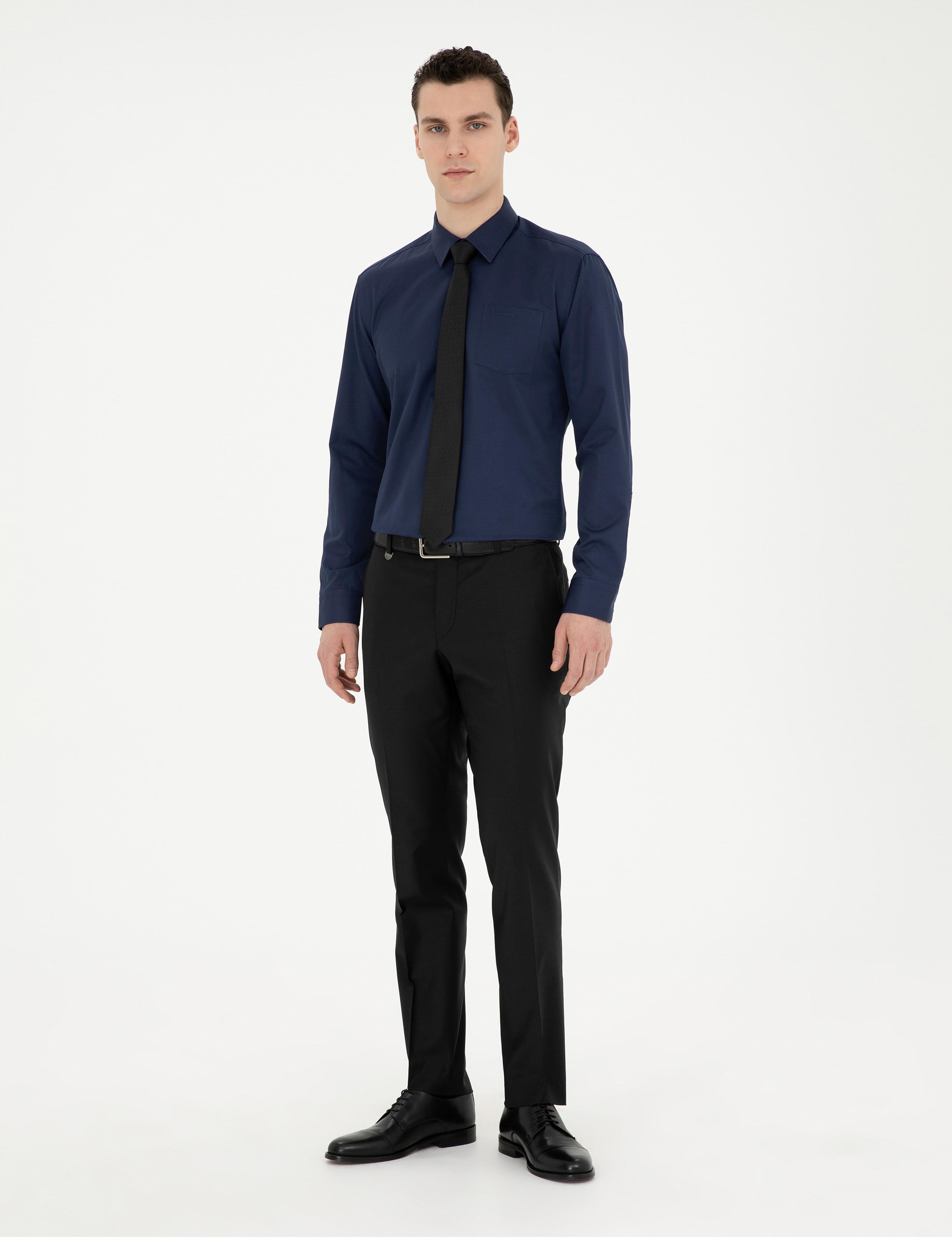 Siyah Slim Fit Kumaş Pantolon