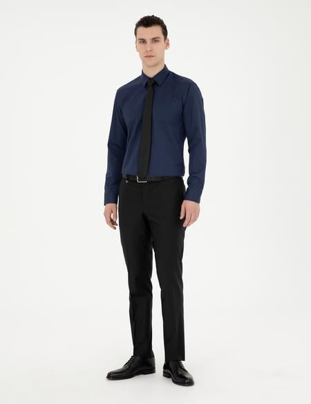 Siyah Slim Fit Kumaş Pantolon - 50266629006