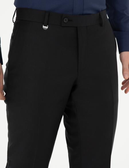 Siyah Slim Fit Kumaş Pantolon - 50266629006