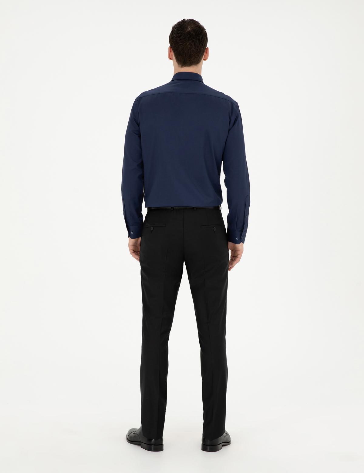 Siyah Slim Fit Kumaş Pantolon - 50266629006