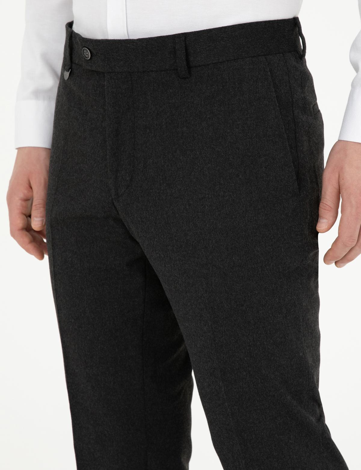 Antrasit Slim Fit Kumaş Pantolon - 50278451012