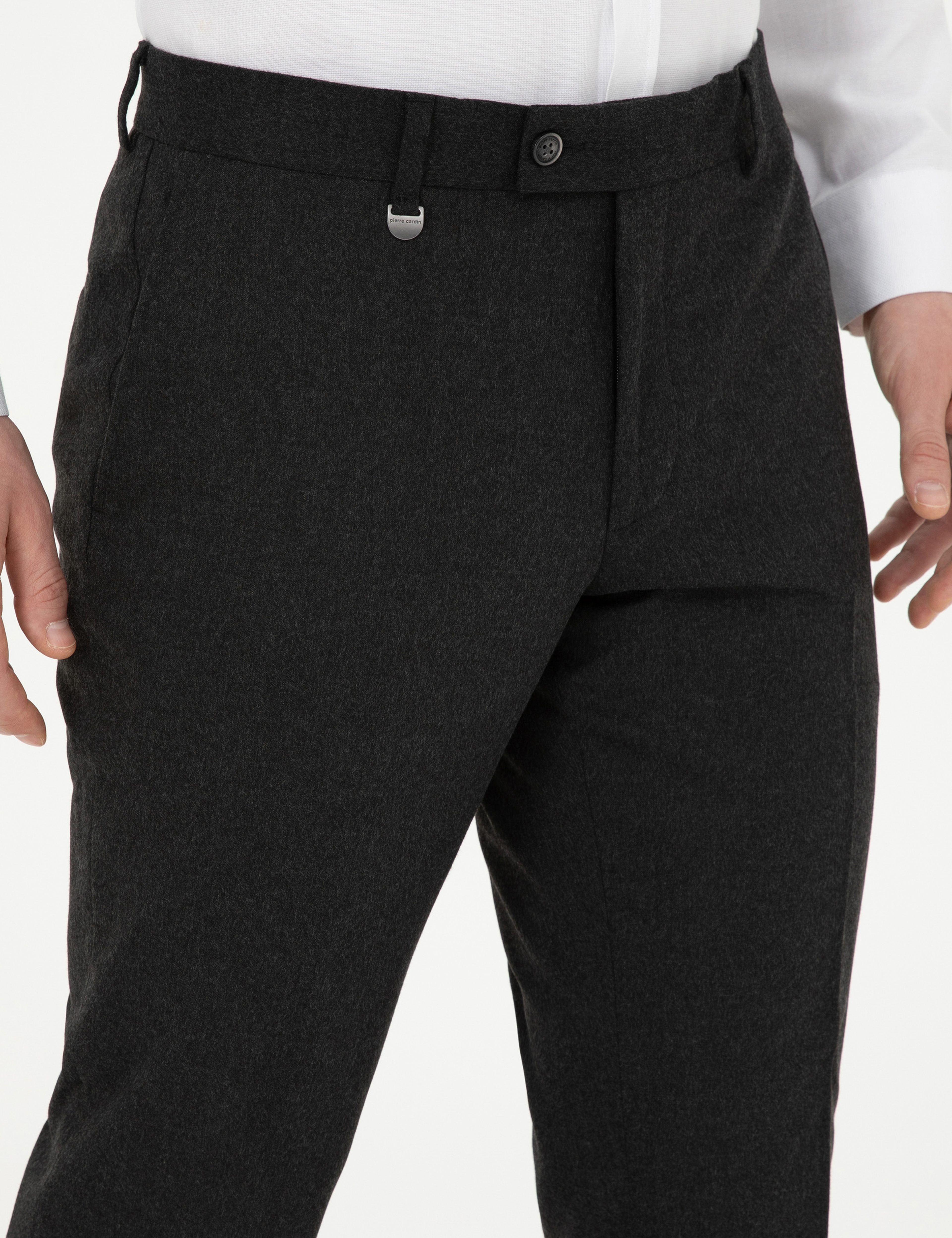 Antrasit Slim Fit Kumaş Pantolon - Image 6