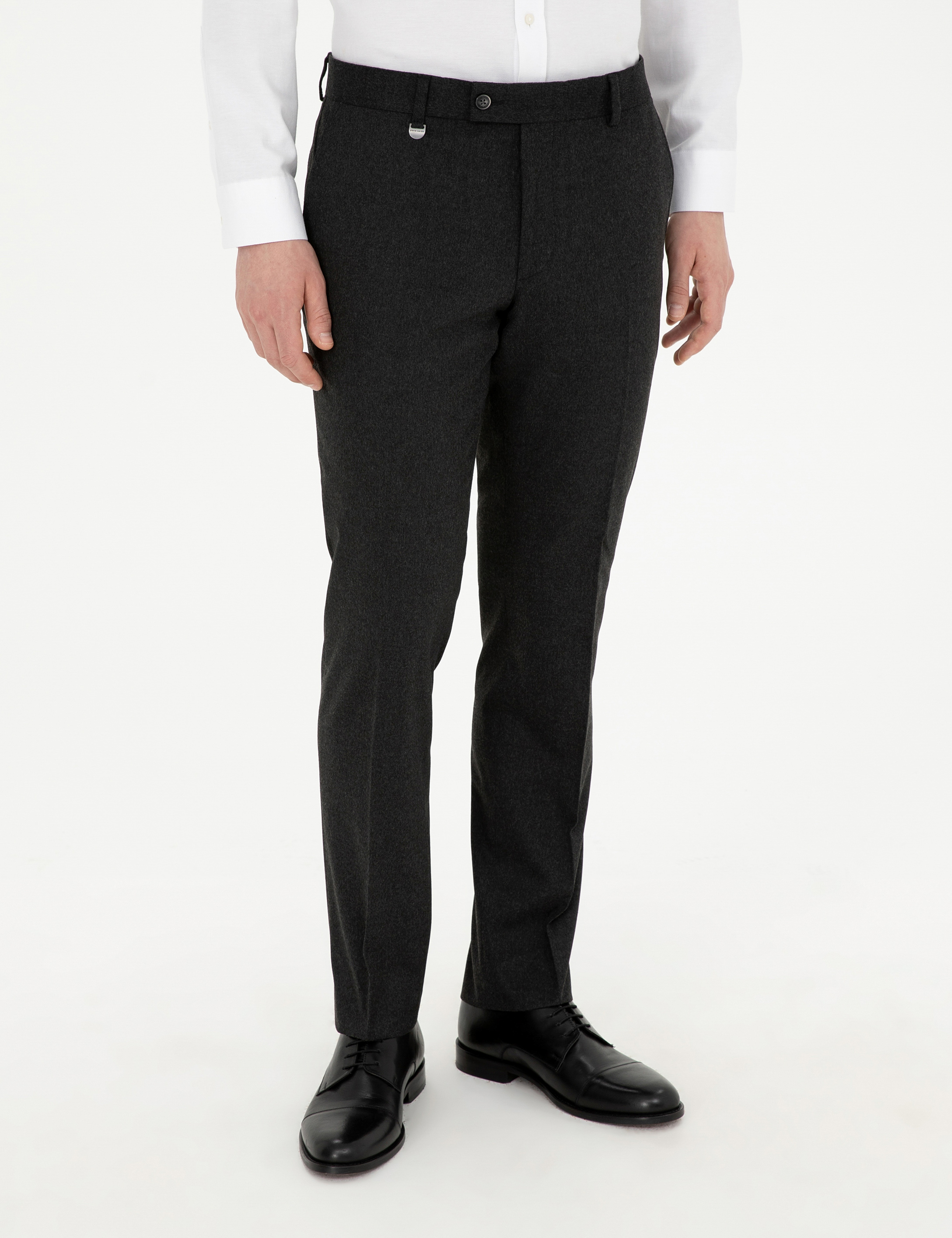 Antrasit Slim Fit Kumaş Pantolon - Image 2