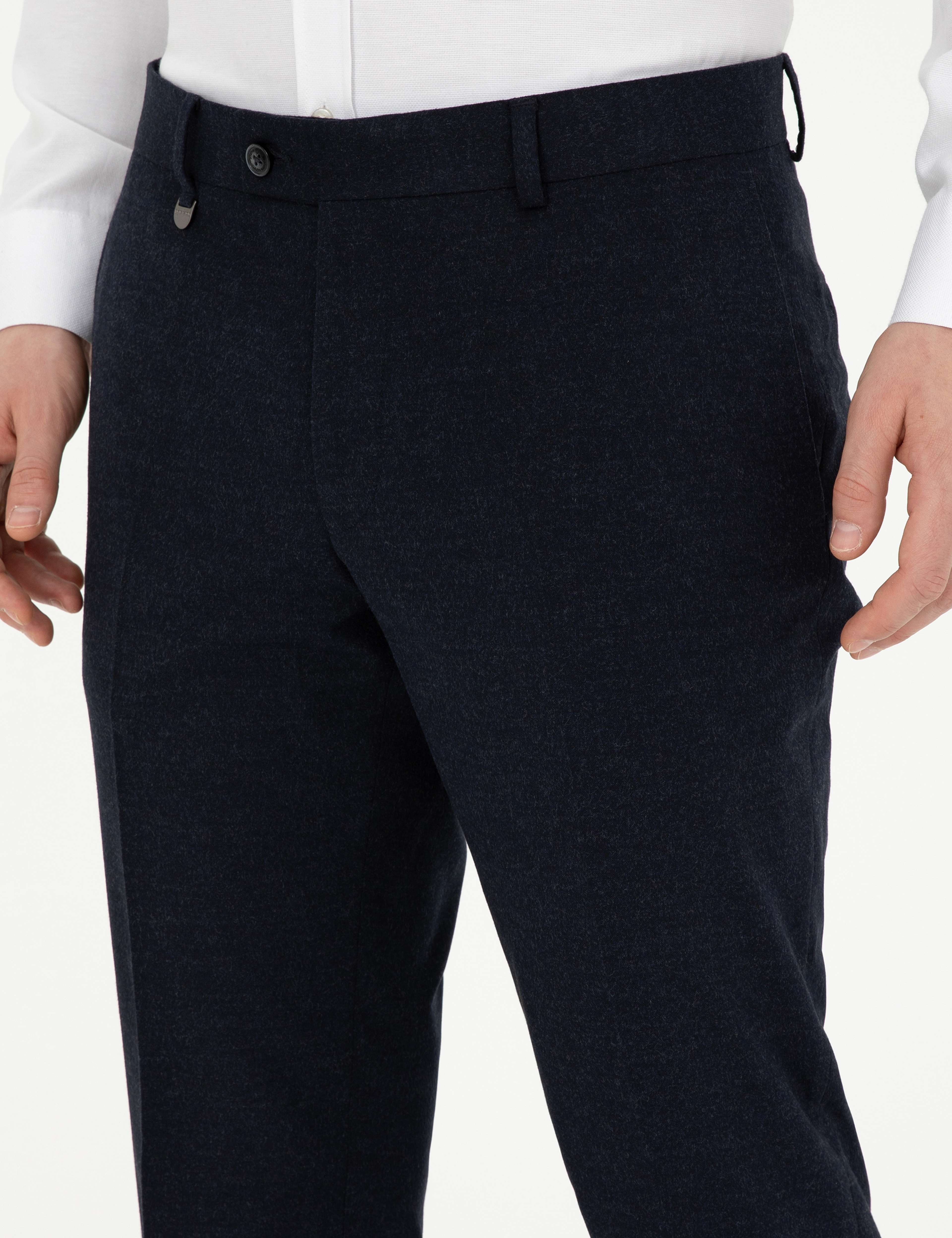 Lacivert Slim Fit Kumaş Pantolon