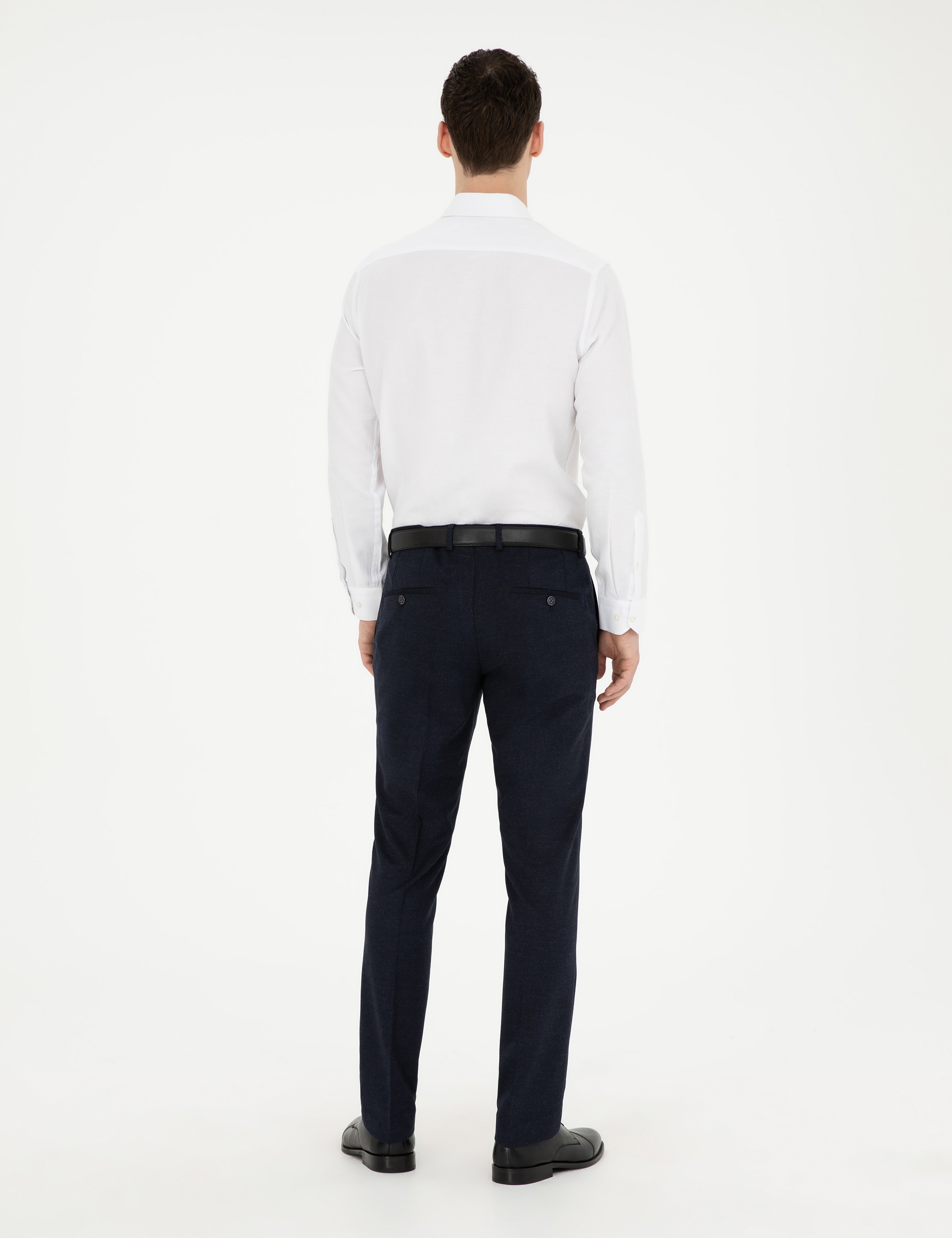 Lacivert Slim Fit Kumaş Pantolon