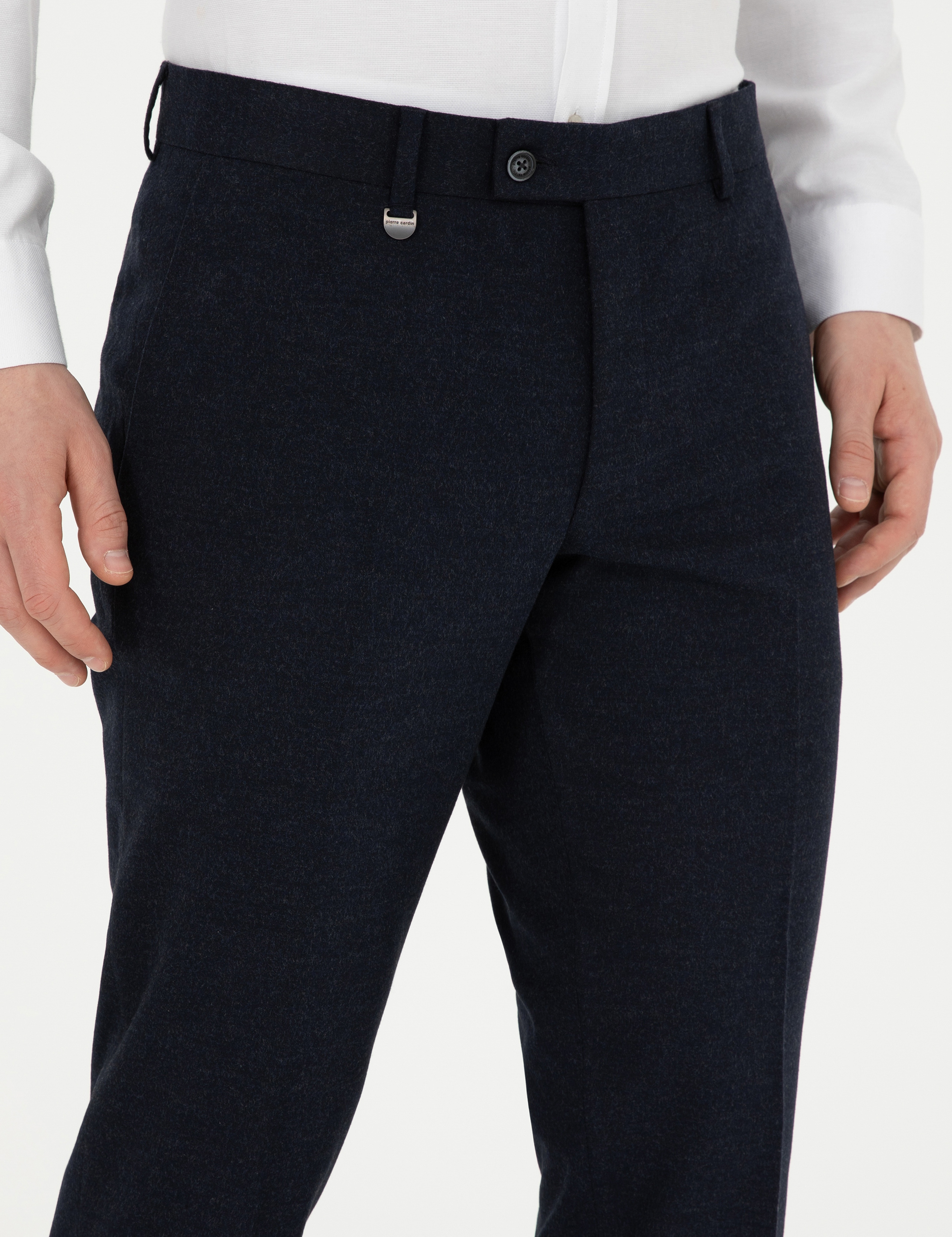 Lacivert Slim Fit Kumaş Pantolon - Image 6