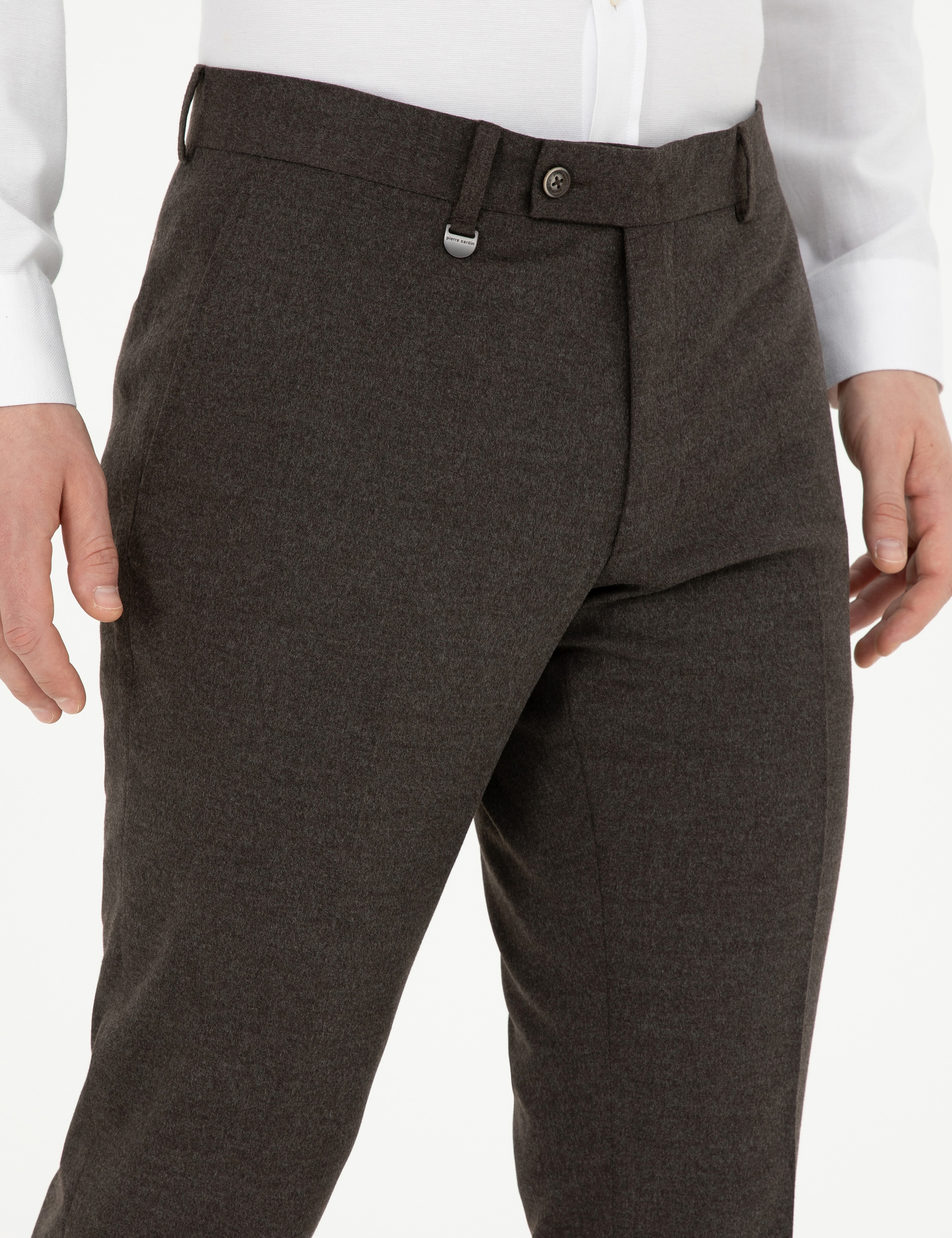 Kahverengi Slim Fit Kumaş Pantolon