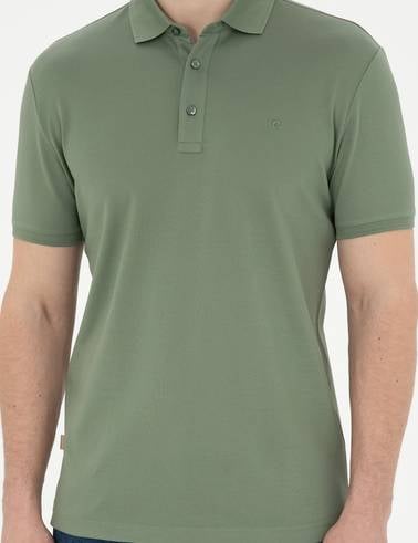 Haki Slim Fit Merserize Tişört