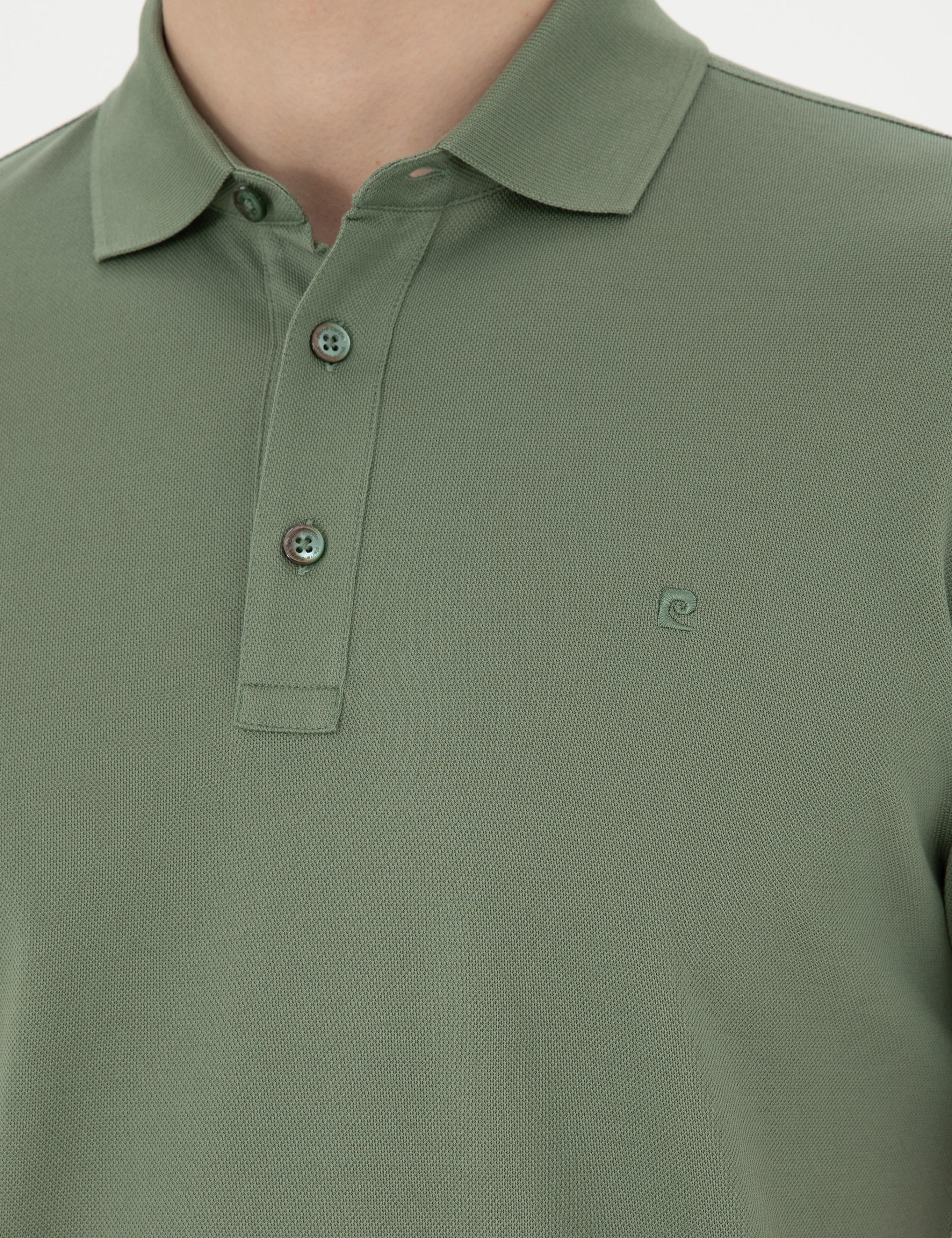 Haki Slim Fit Merserize Tişört