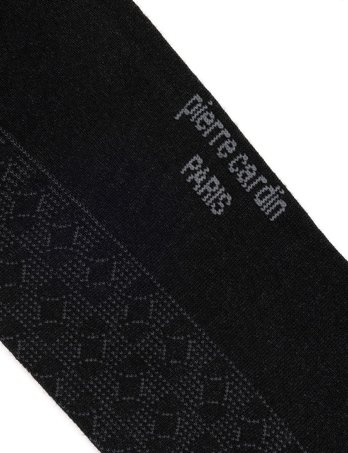 Erkek Bambu Karışımlı Siyah Soket Desenli Çorap - 50291771001