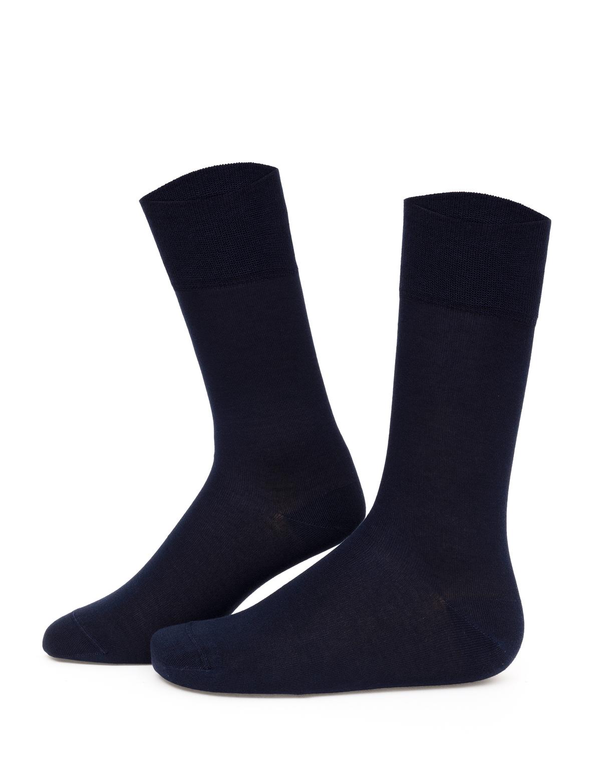 Erkek Bambu Karışımlı Lacivert Soket Basic Çorap