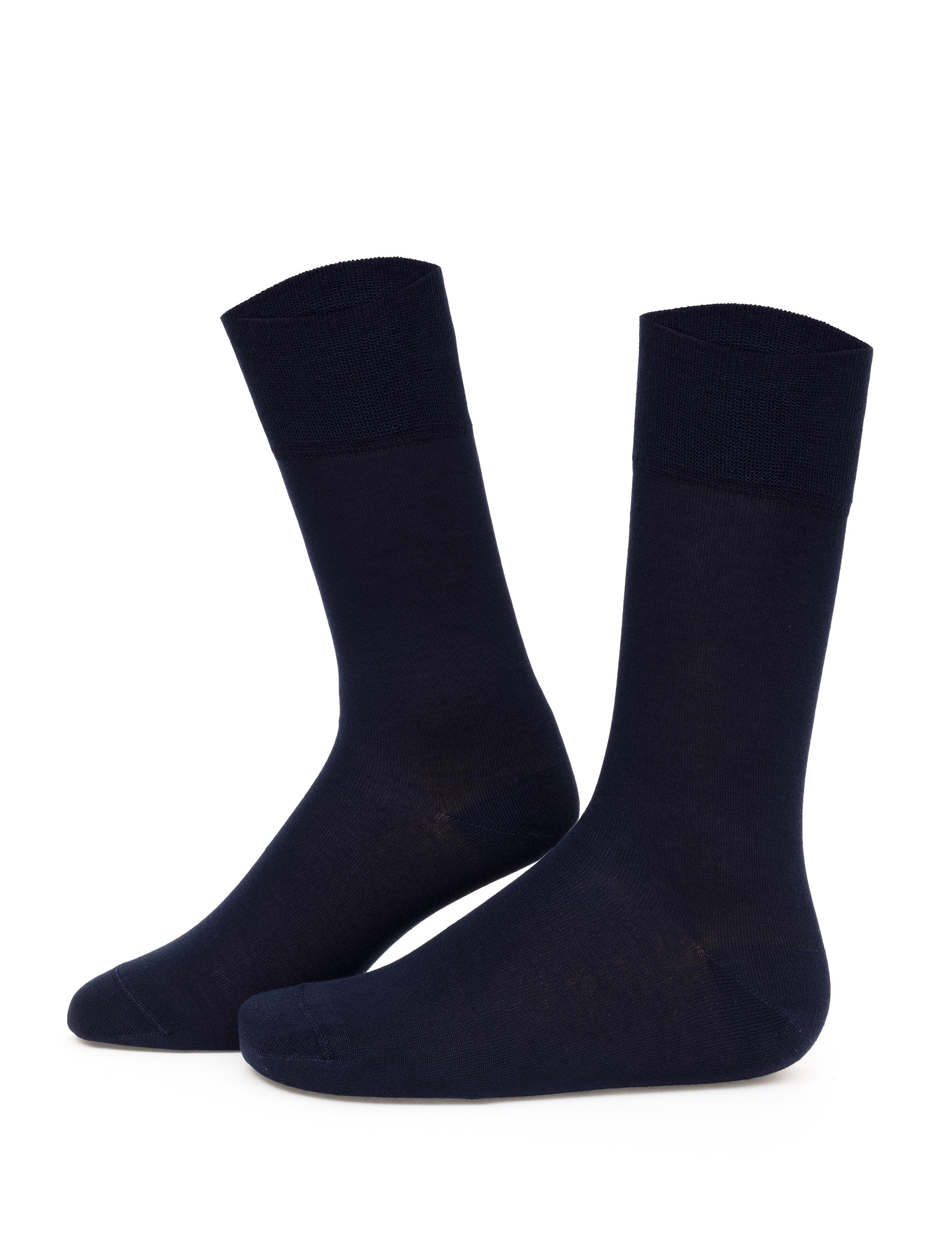 Erkek Bambu Karışımlı Lacivert Soket Basic Çorap