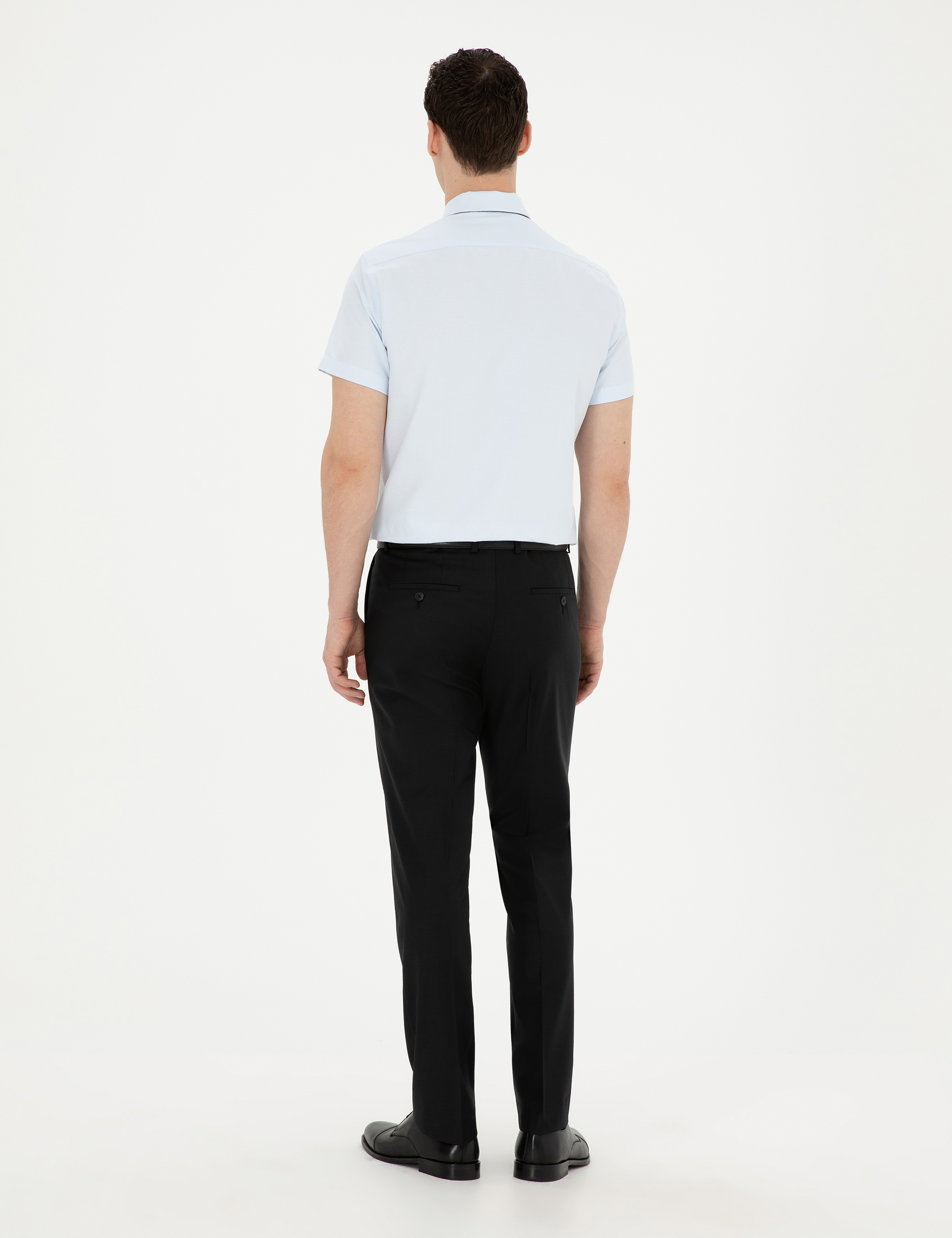 Siyah Slim Fit Kumaş Pantolon