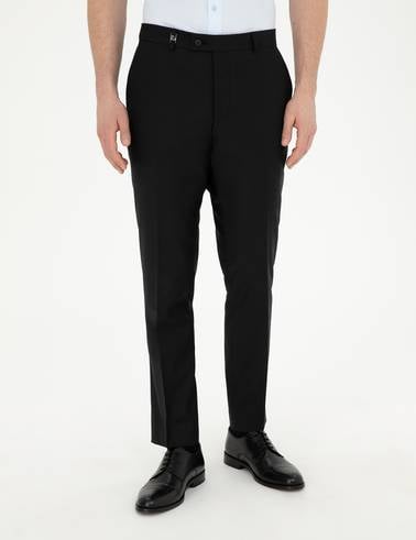 Siyah Slim Fit Kumaş Pantolon