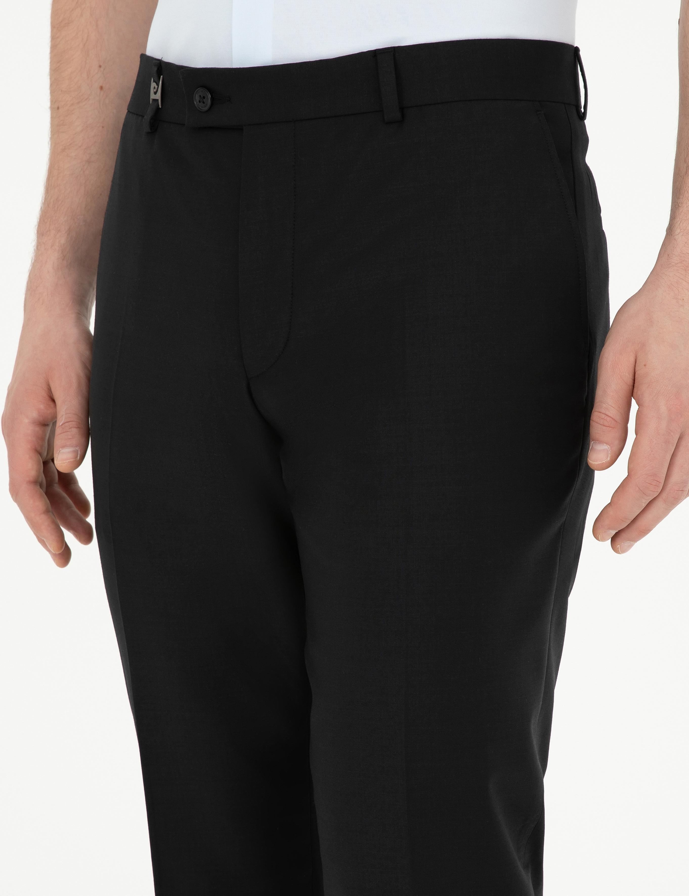 Siyah Slim Fit Kumaş Pantolon