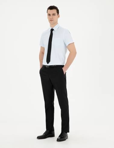 Siyah Slim Fit Kumaş Pantolon