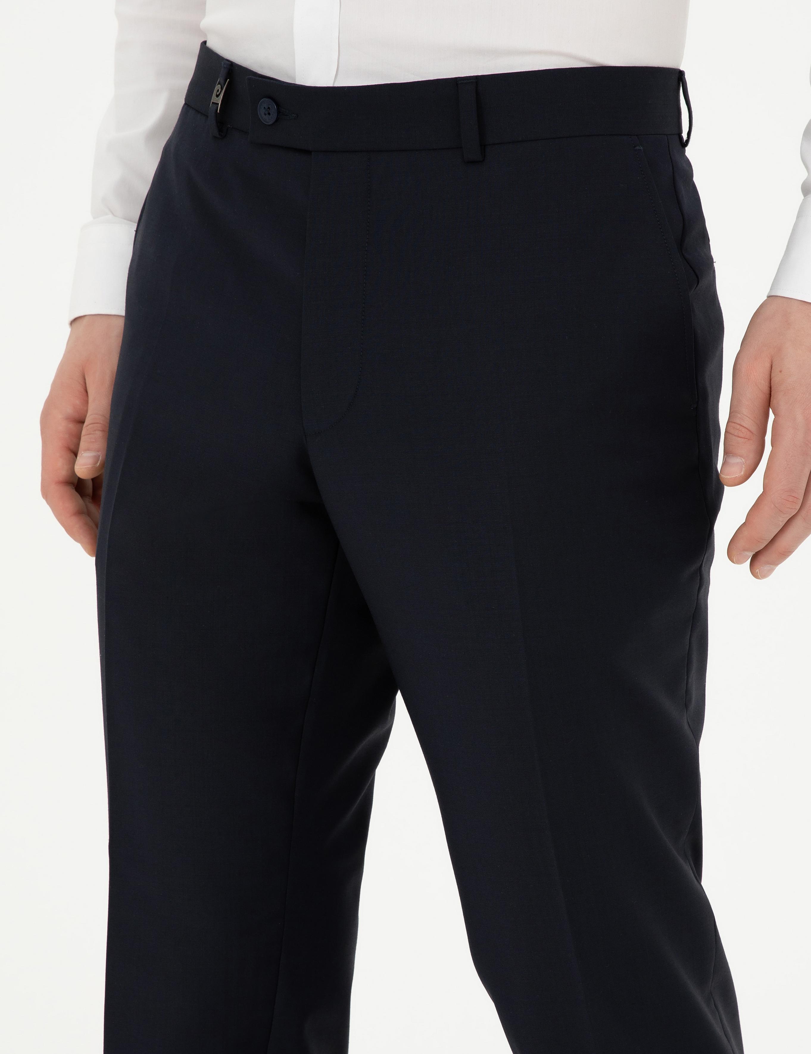 Lacivert Slim Fit Kumaş Pantolon