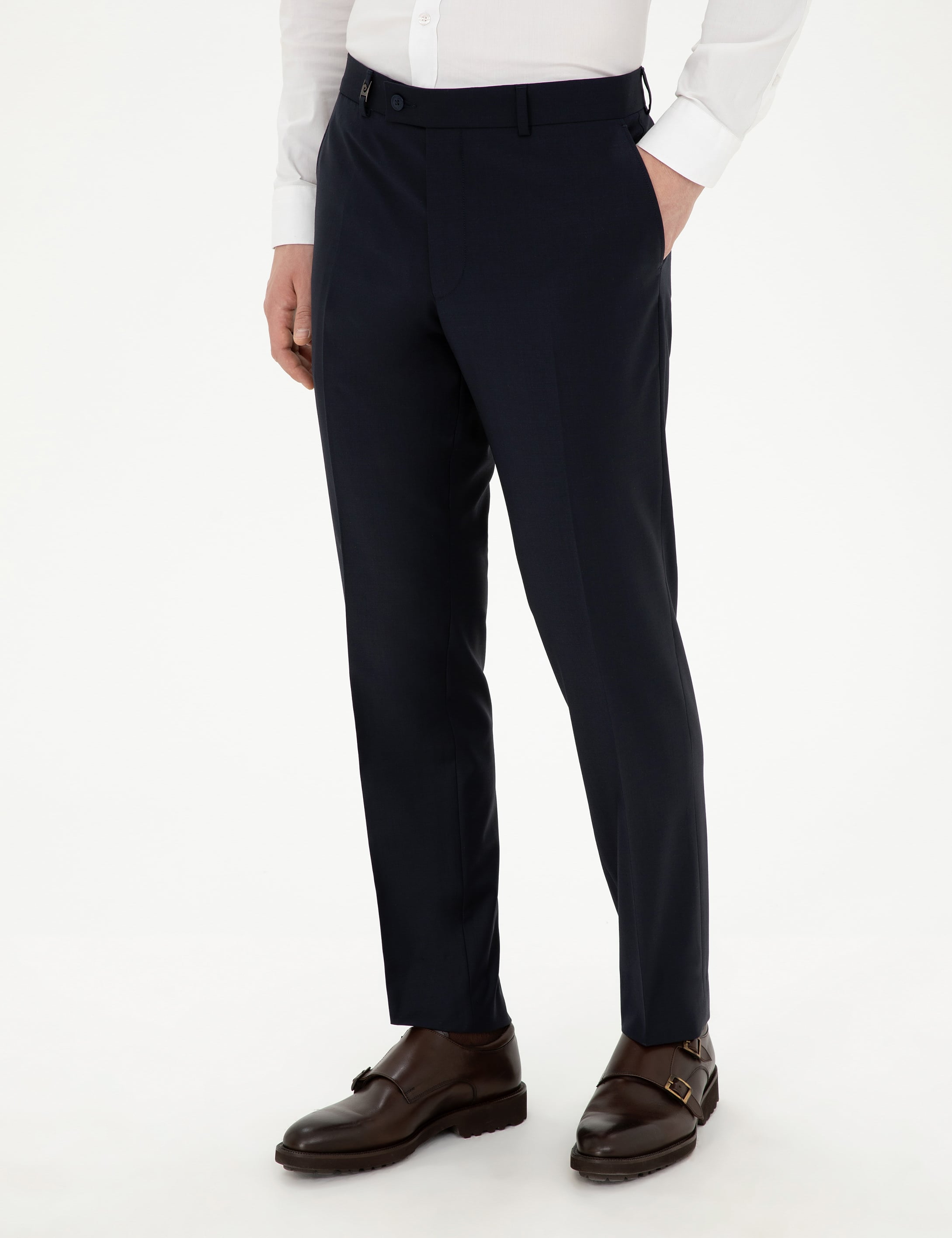 Lacivert Slim Fit Kumaş Pantolon