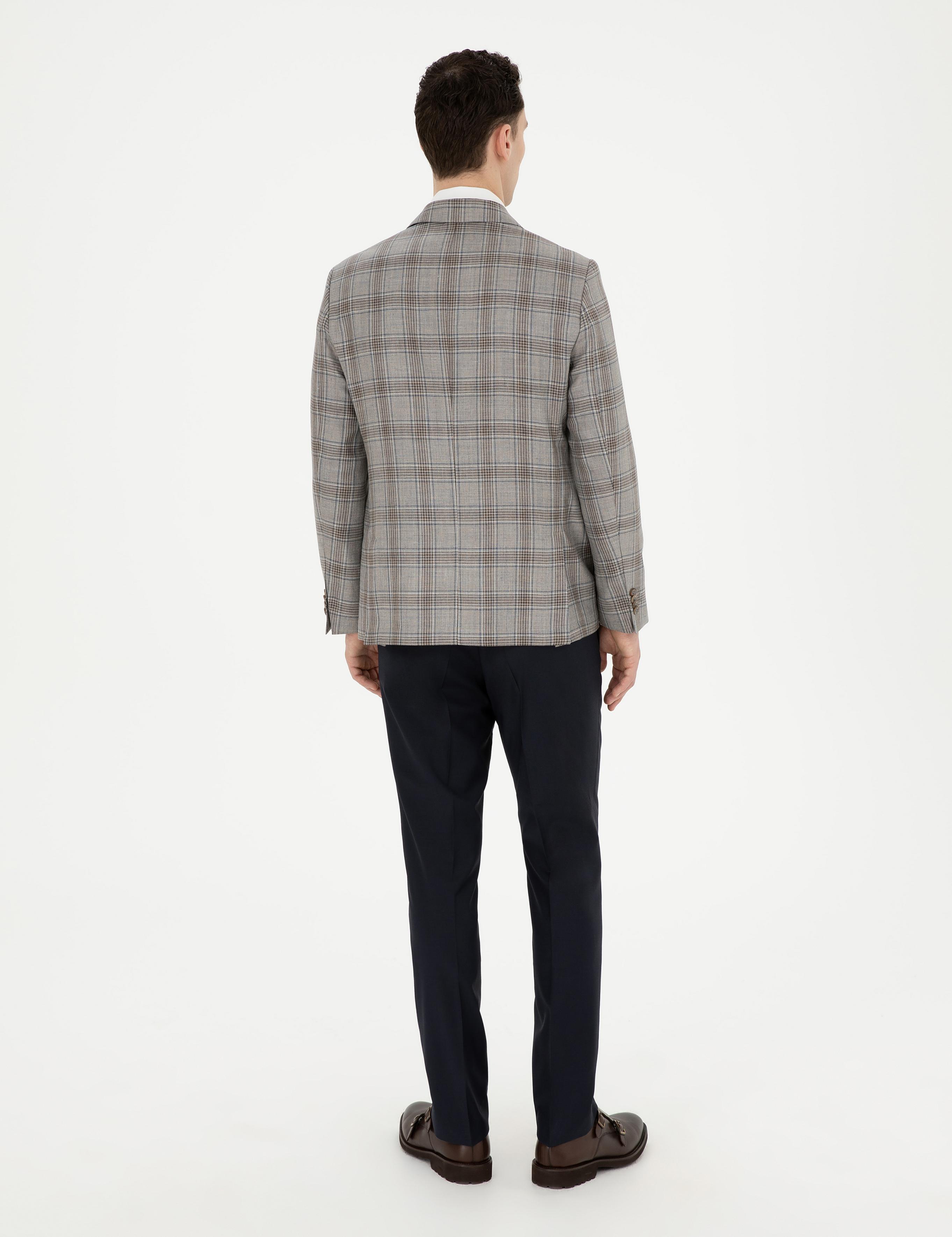 Lacivert Slim Fit Kumaş Pantolon