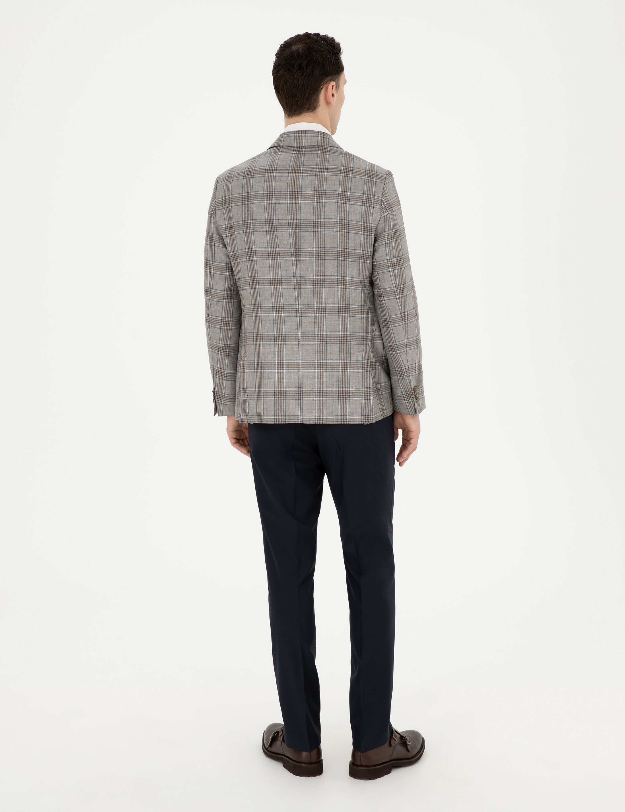 Lacivert Slim Fit Kumaş Pantolon - Image 4
