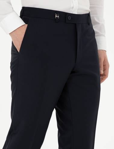 Lacivert Slim Fit Kumaş Pantolon