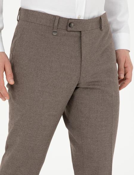 Açık Kahverengi Slim Fit Kumaş Pantolon - 50278451072