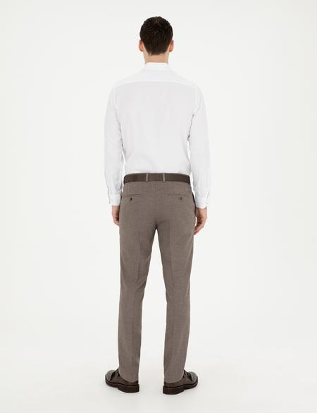 Açık Kahverengi Slim Fit Kumaş Pantolon - 50278451072