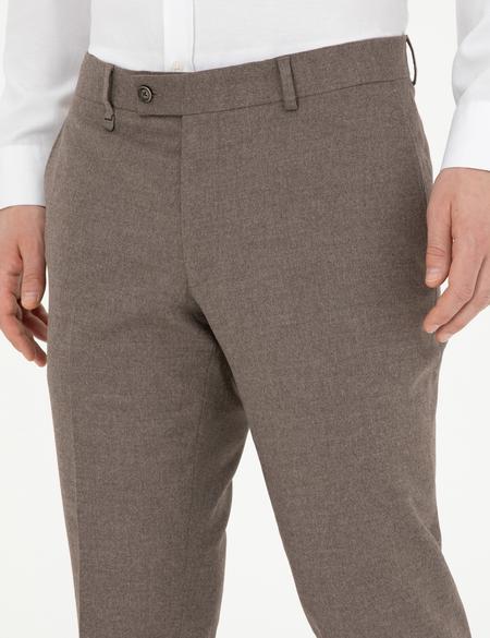 Açık Kahverengi Slim Fit Kumaş Pantolon - 50278451072