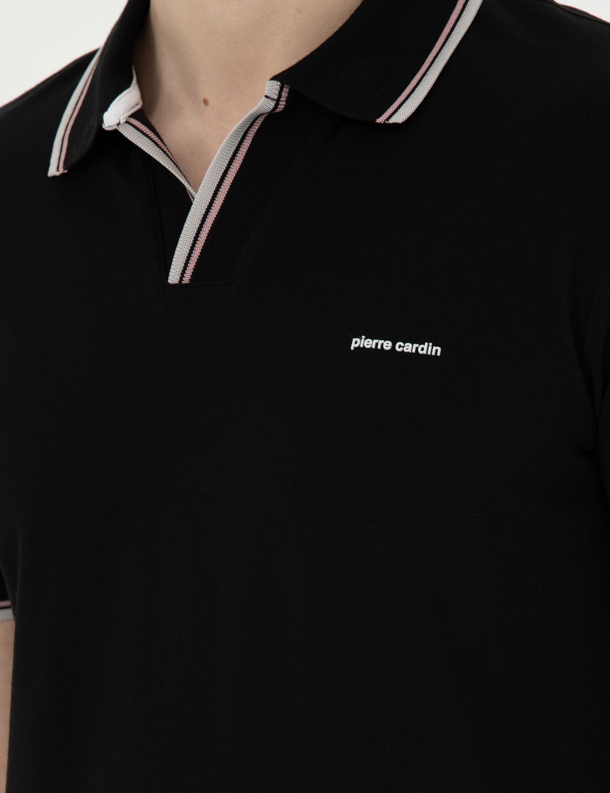 Siyah Slim Fit Tişört - 50285178046