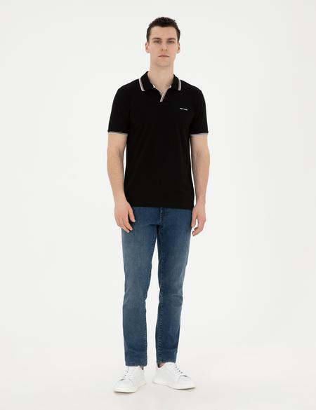 Siyah Slim Fit Tişört - 50285178046