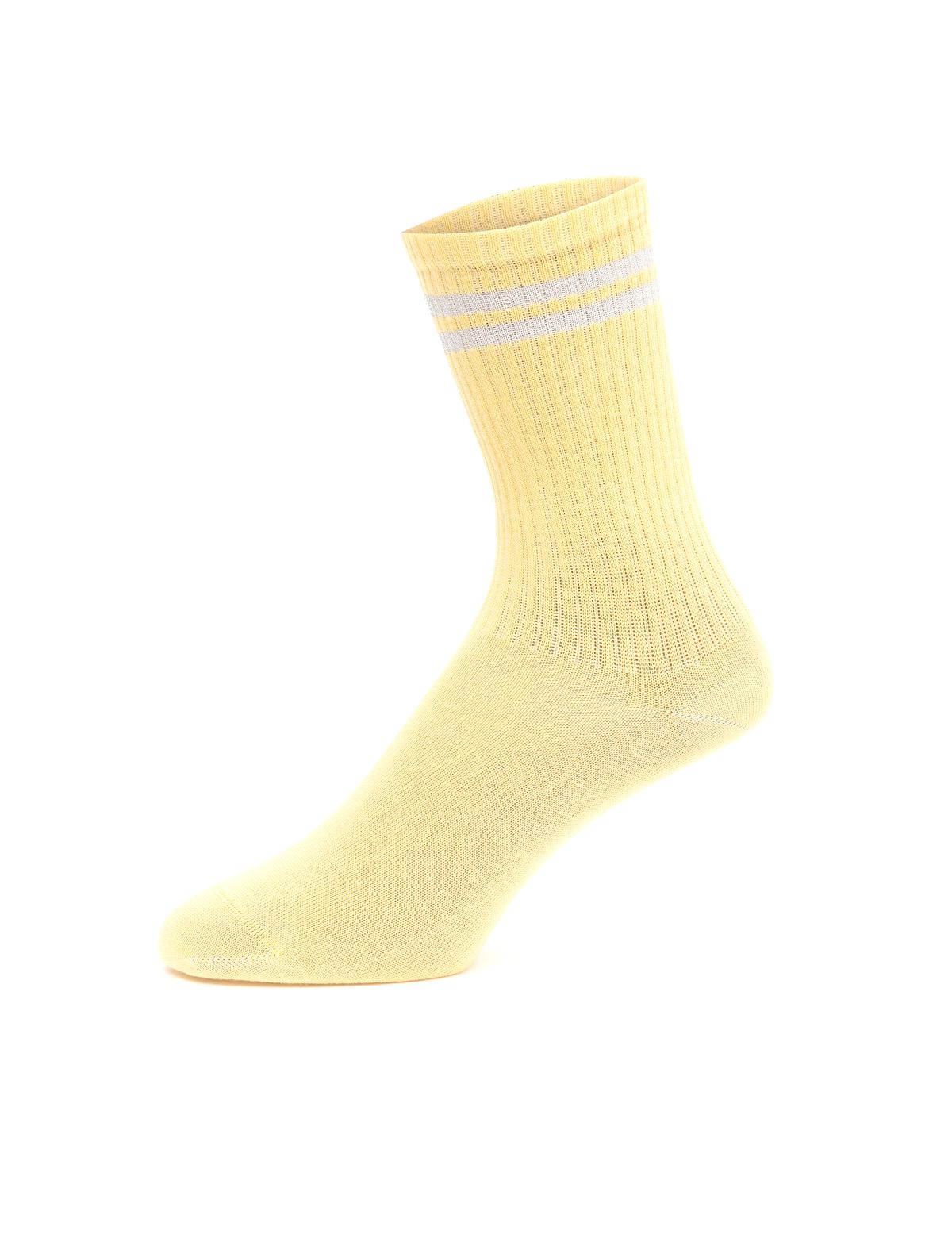 Kadın Sarı Soket Çorap