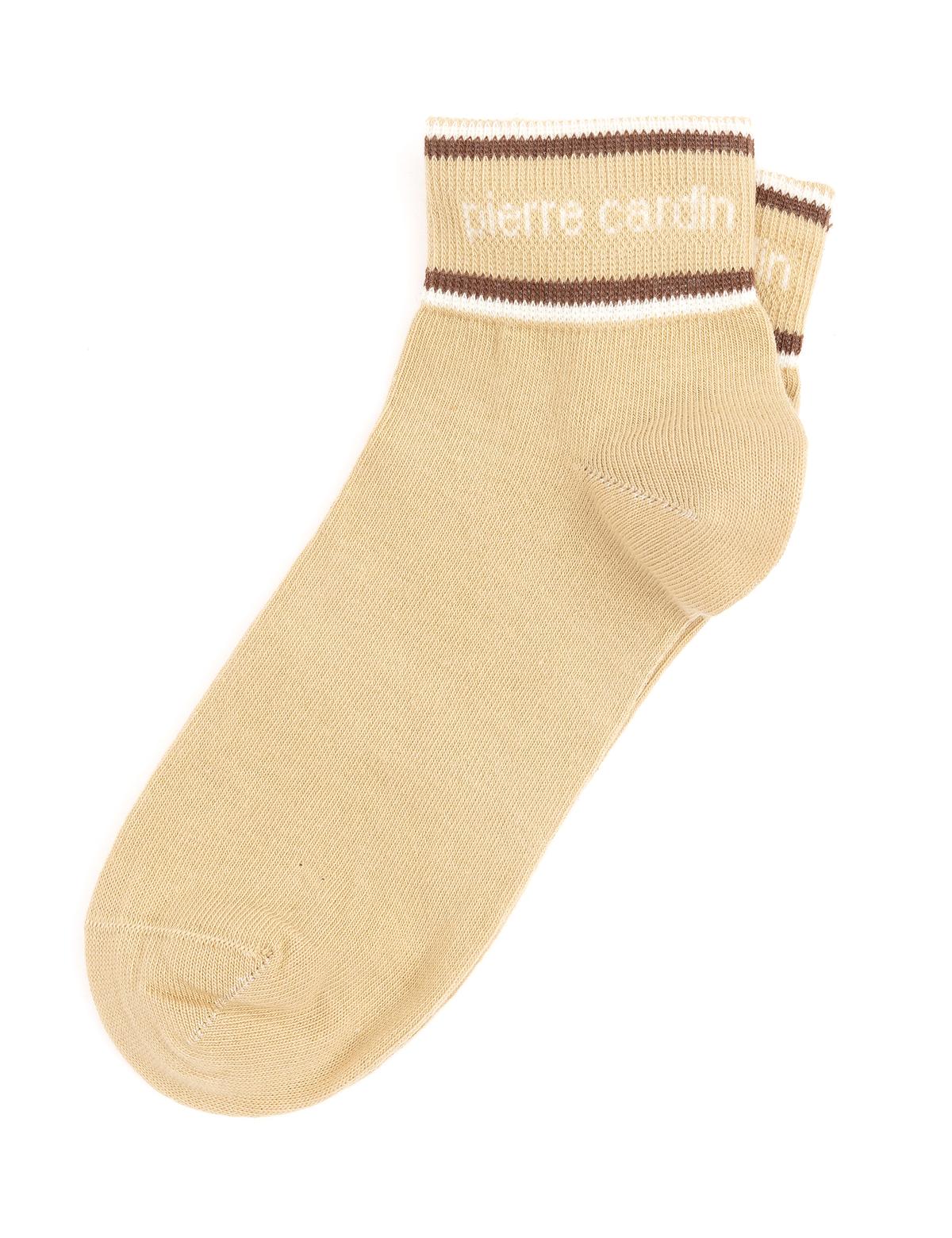 Kadın Ekru Patik Çorap - 50289189001