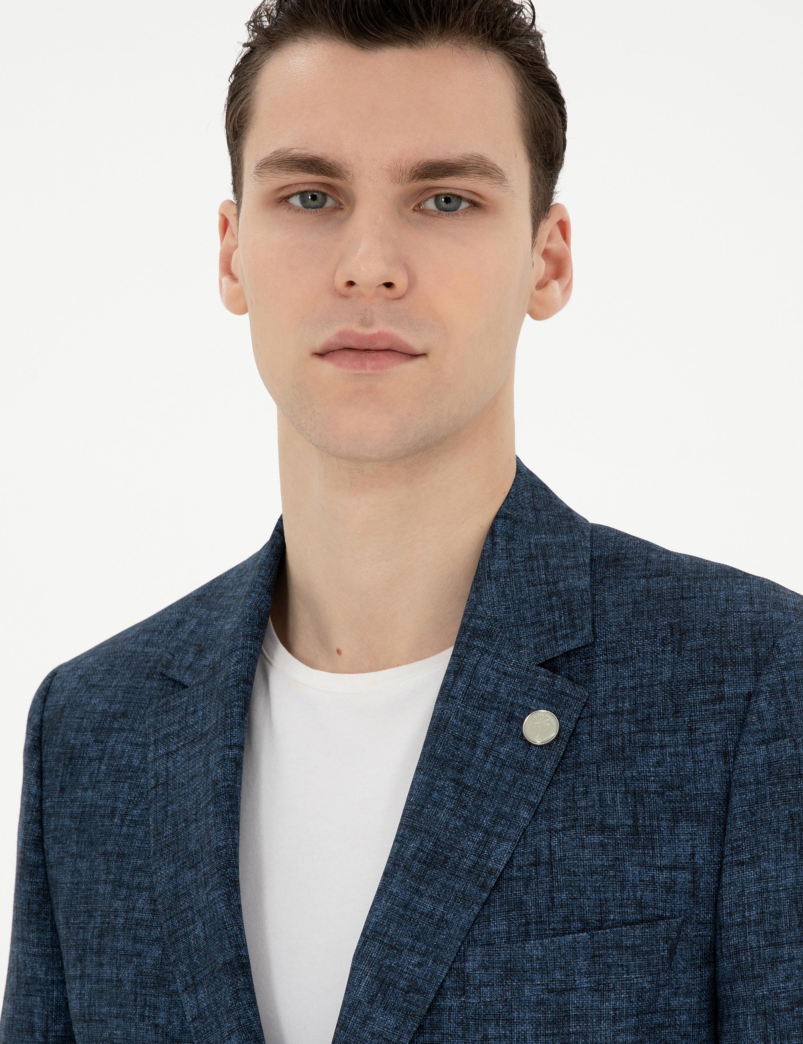 Açık Lacivert Slim Fit Takım Elbise