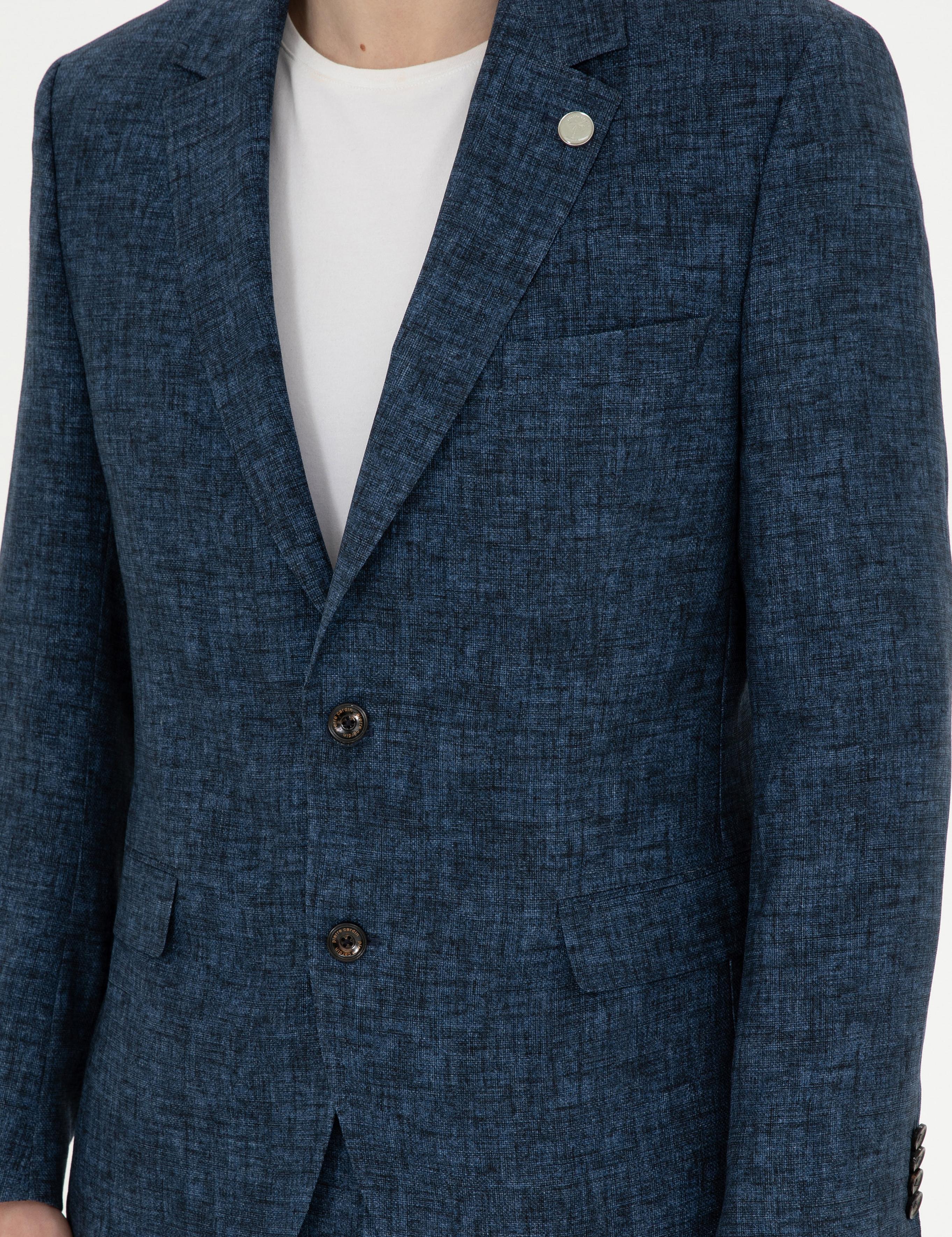 Açık Lacivert Slim Fit Takım Elbise