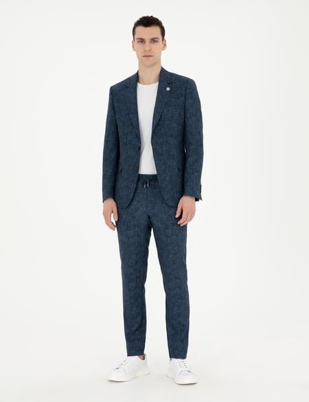 Açık Lacivert Slim Fit Takım Elbise - 50285256044