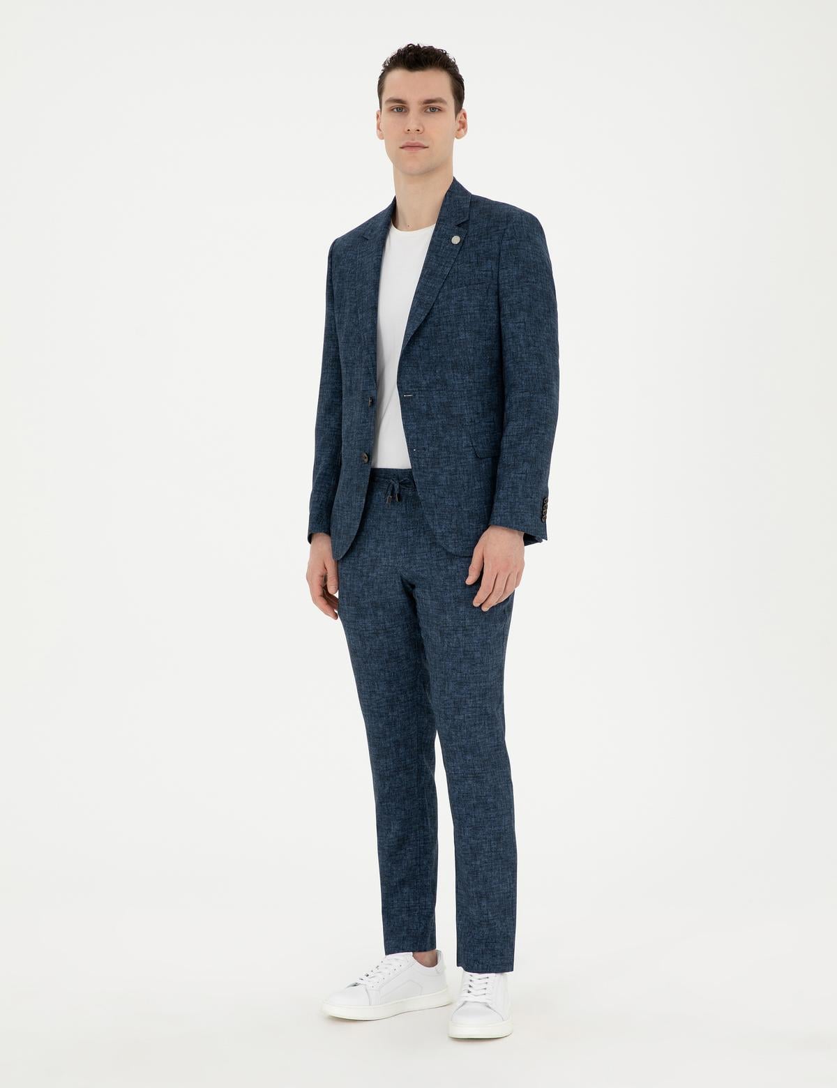 Açık Lacivert Slim Fit Takım Elbise - 50285256044