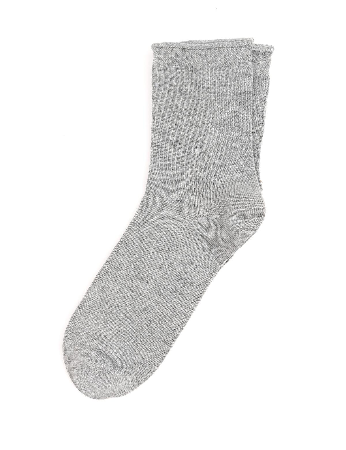 Kadın Gri Bambu Soket Çorap - 50288024010