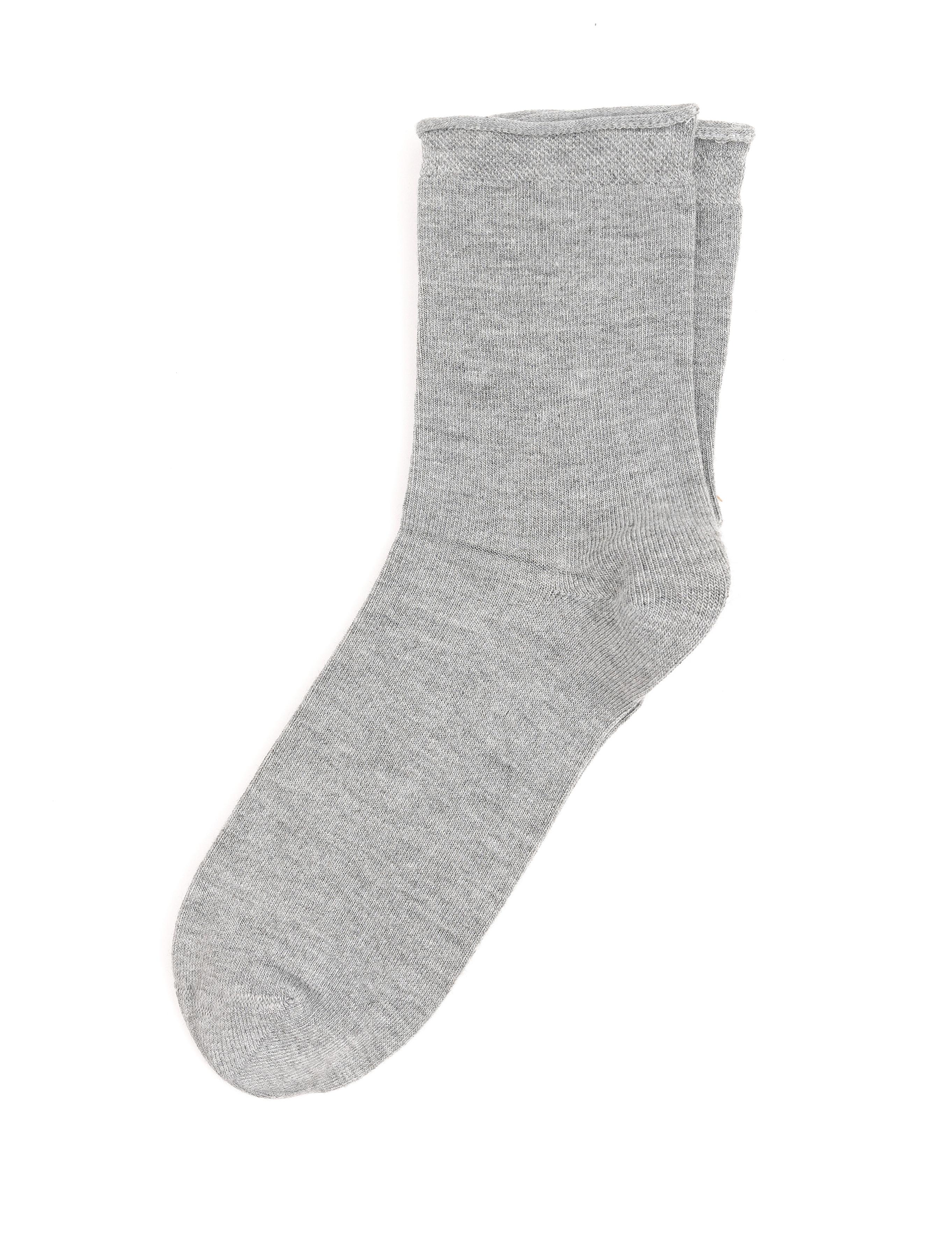 Kadın Gri Bambu Soket Çorap
