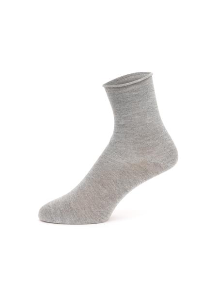 Kadın Gri Bambu Soket Çorap - 50288024010