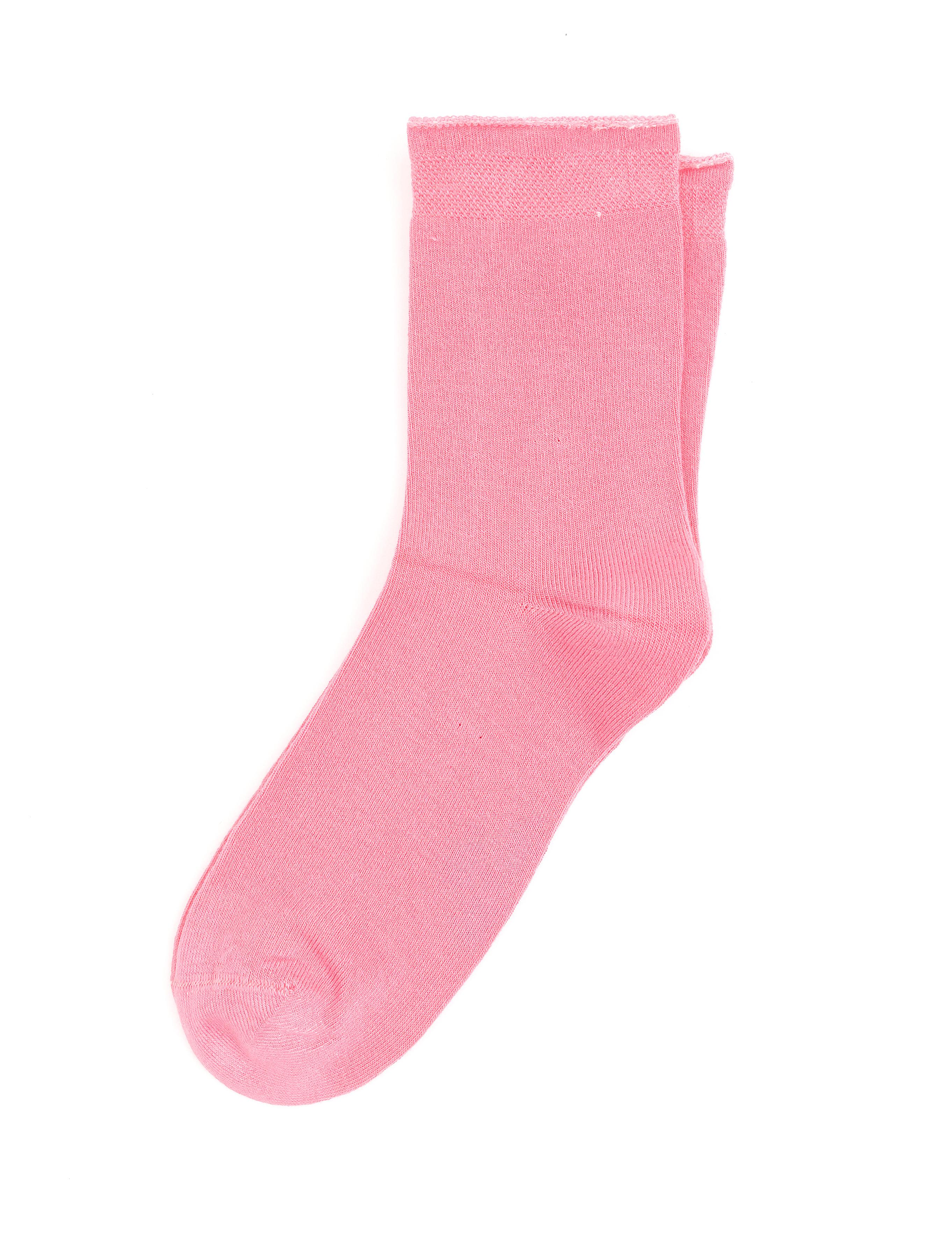 Kadın Pembe Bambu Soket Çorap