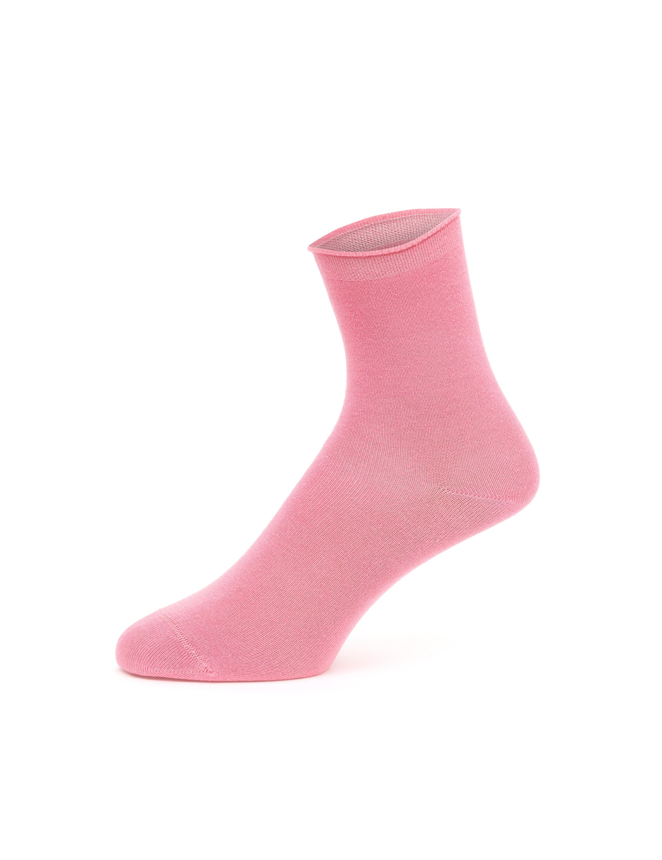 Kadın Pembe Bambu Soket Çorap